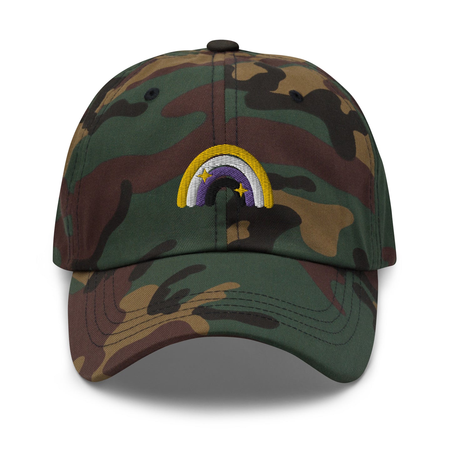 Non-binary Rainbow Dad hat