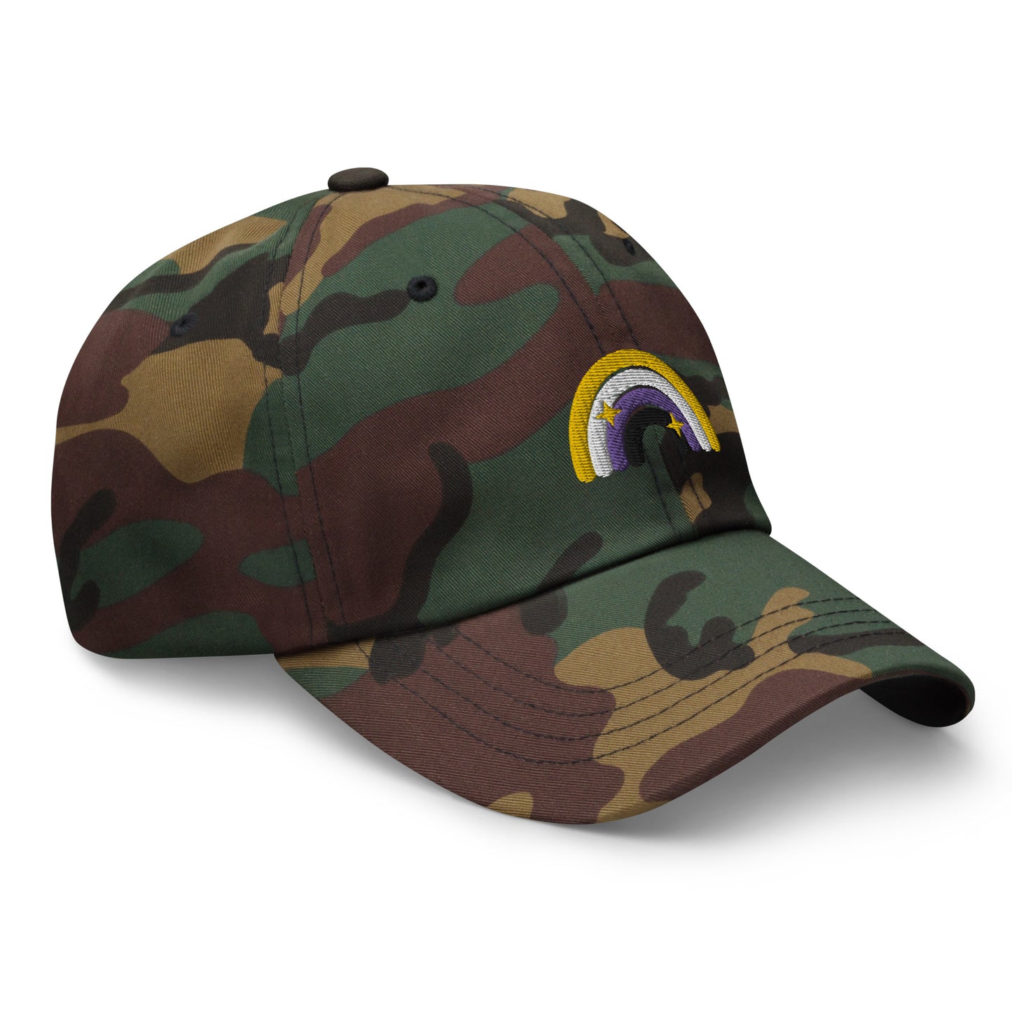 Non-binary Rainbow Dad hat