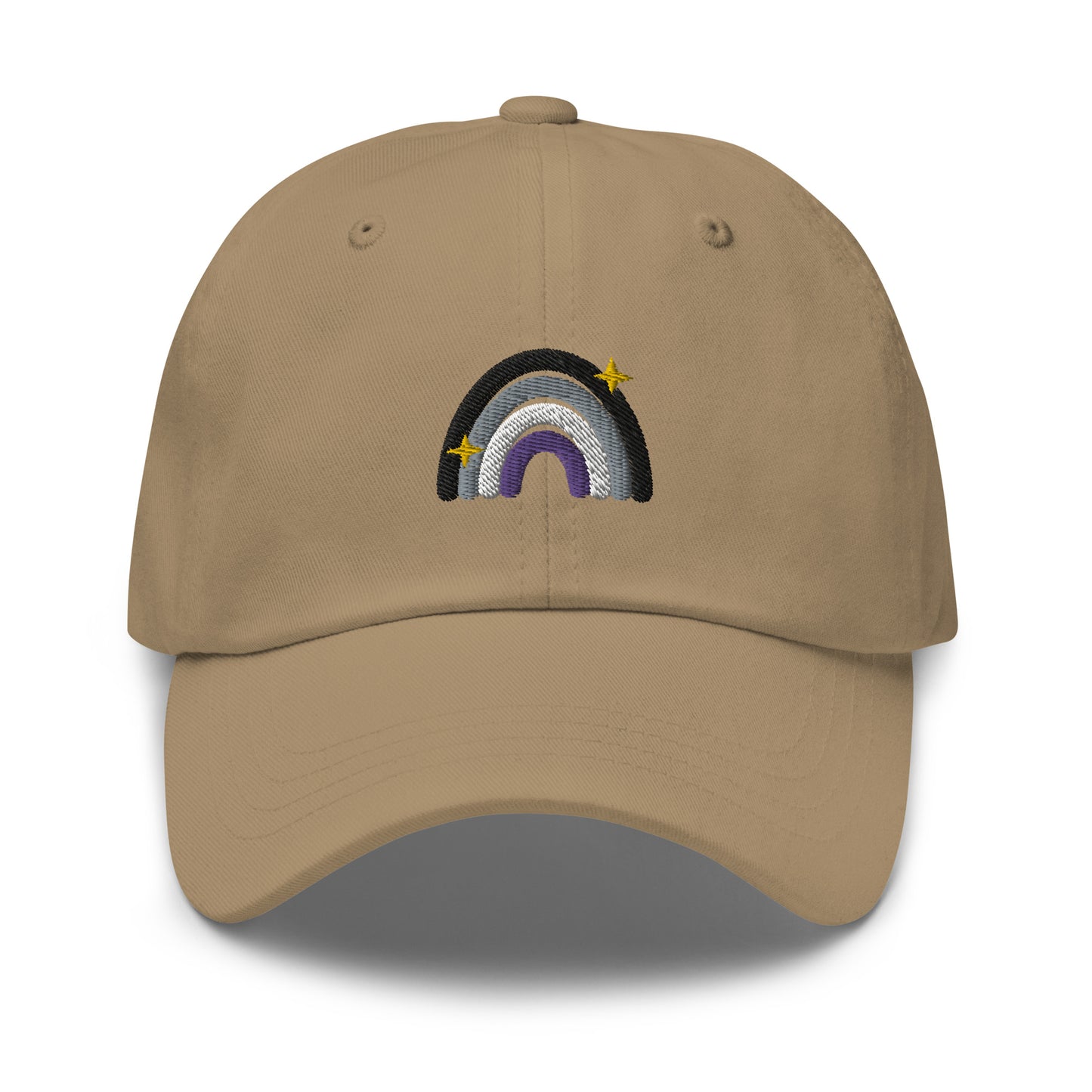 Asexual Rainbow Dad hat