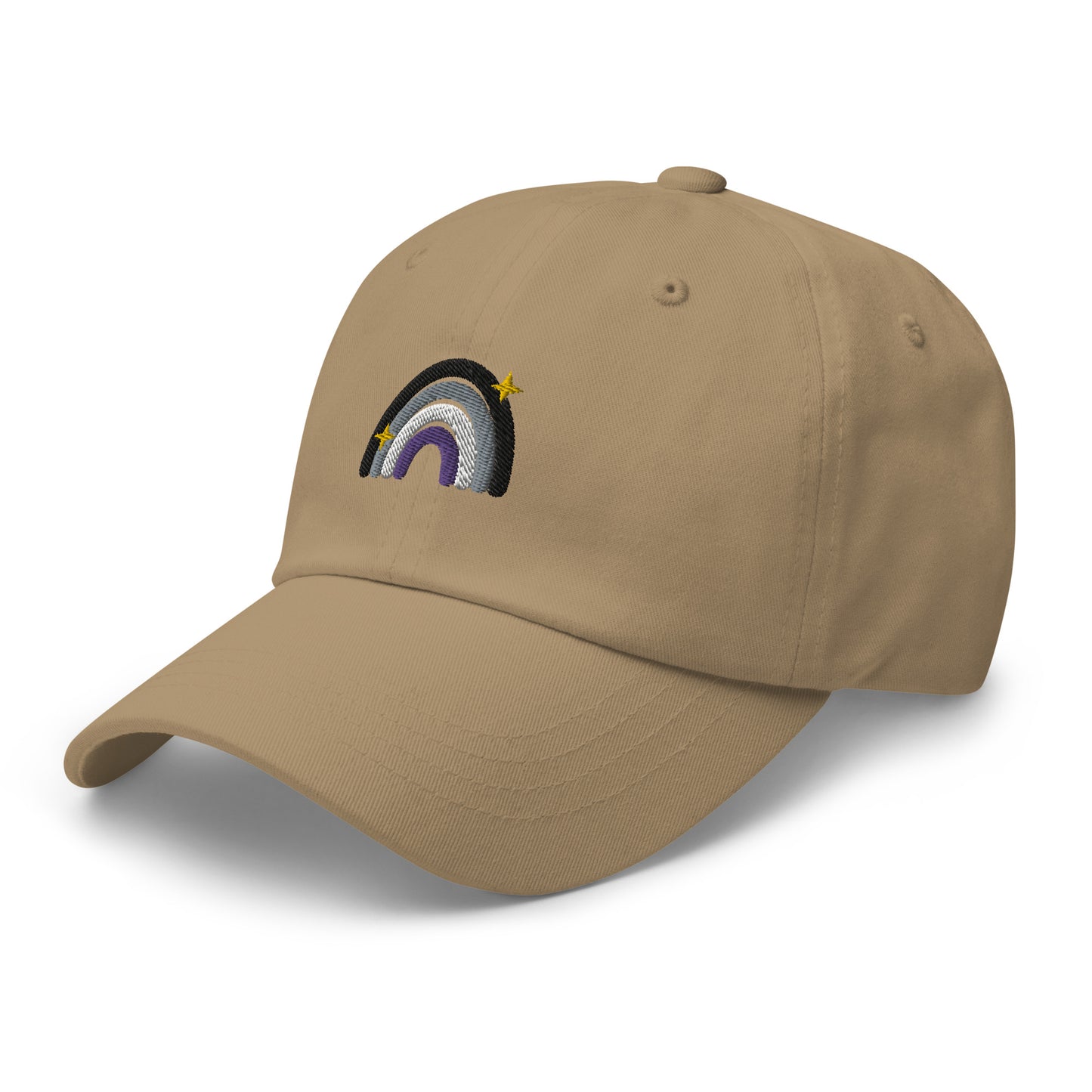 Asexual Rainbow Dad hat