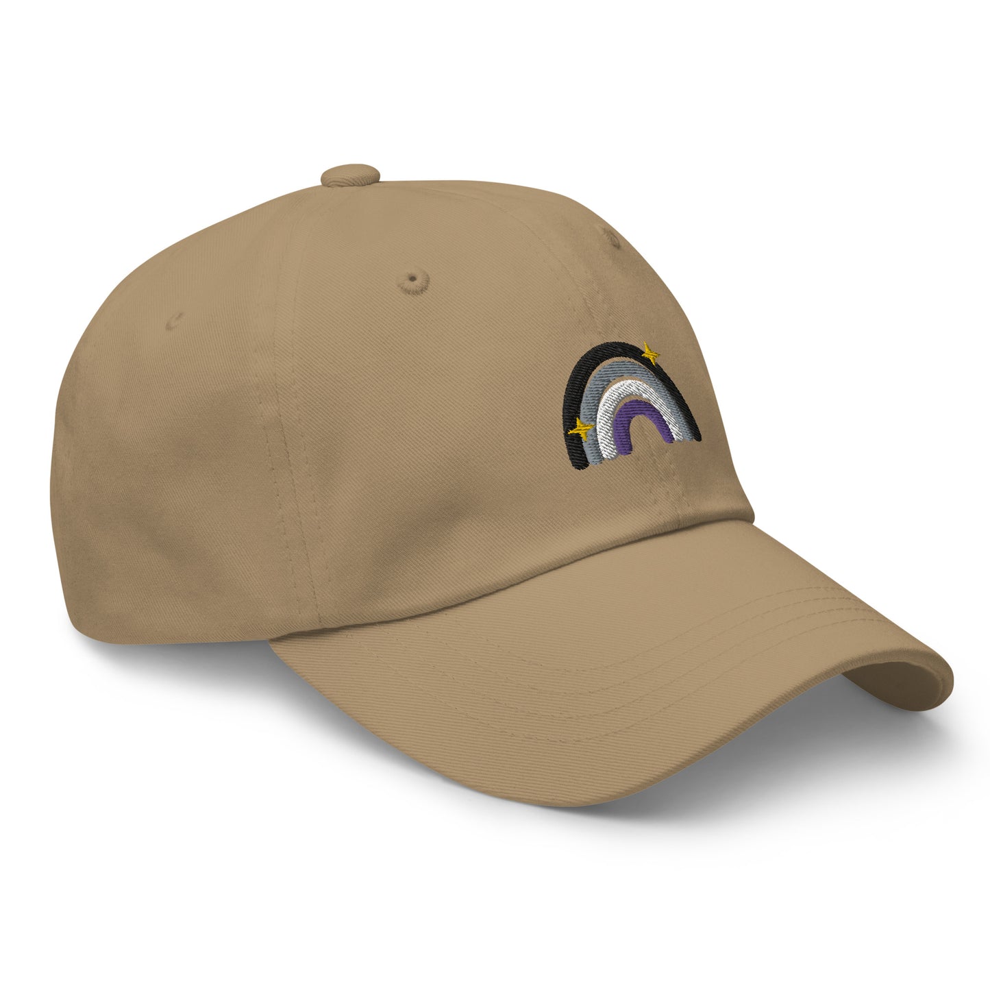 Asexual Rainbow Dad hat