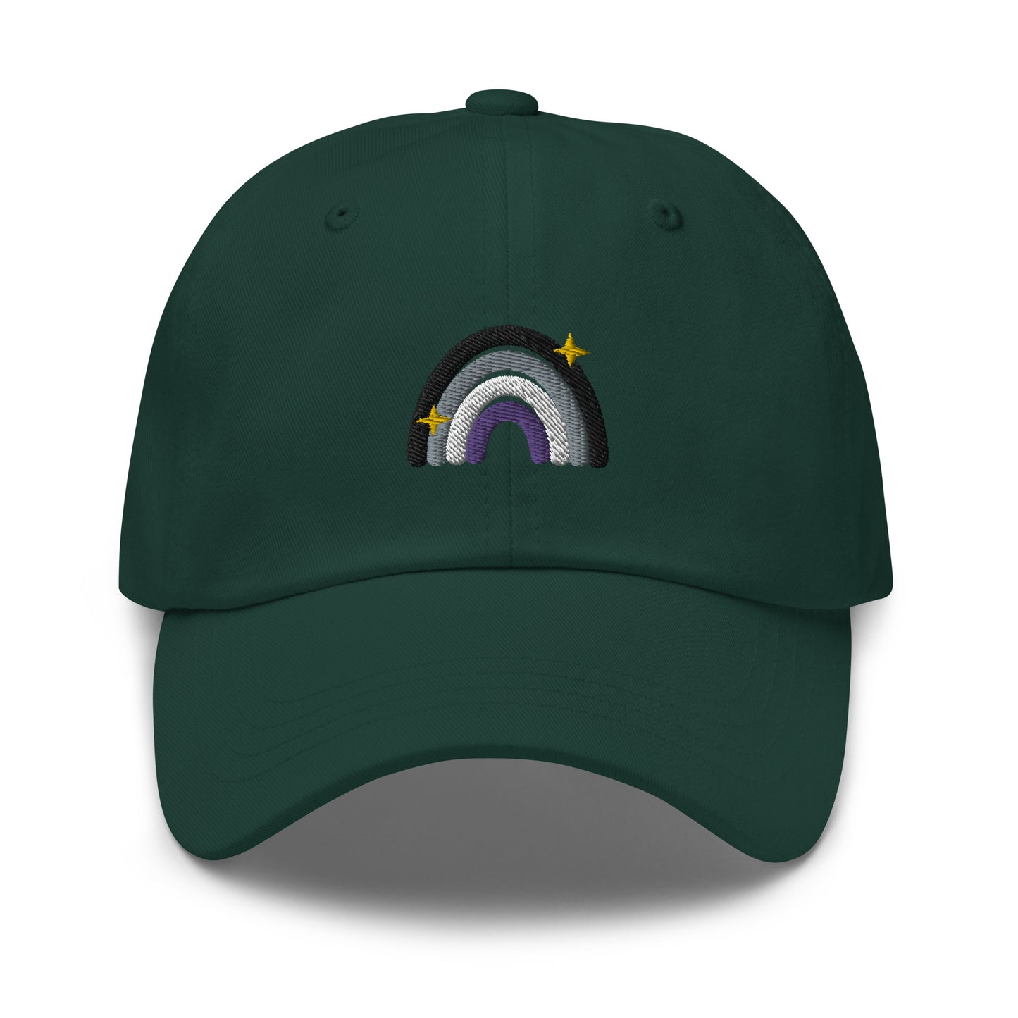 Asexual Rainbow Dad hat