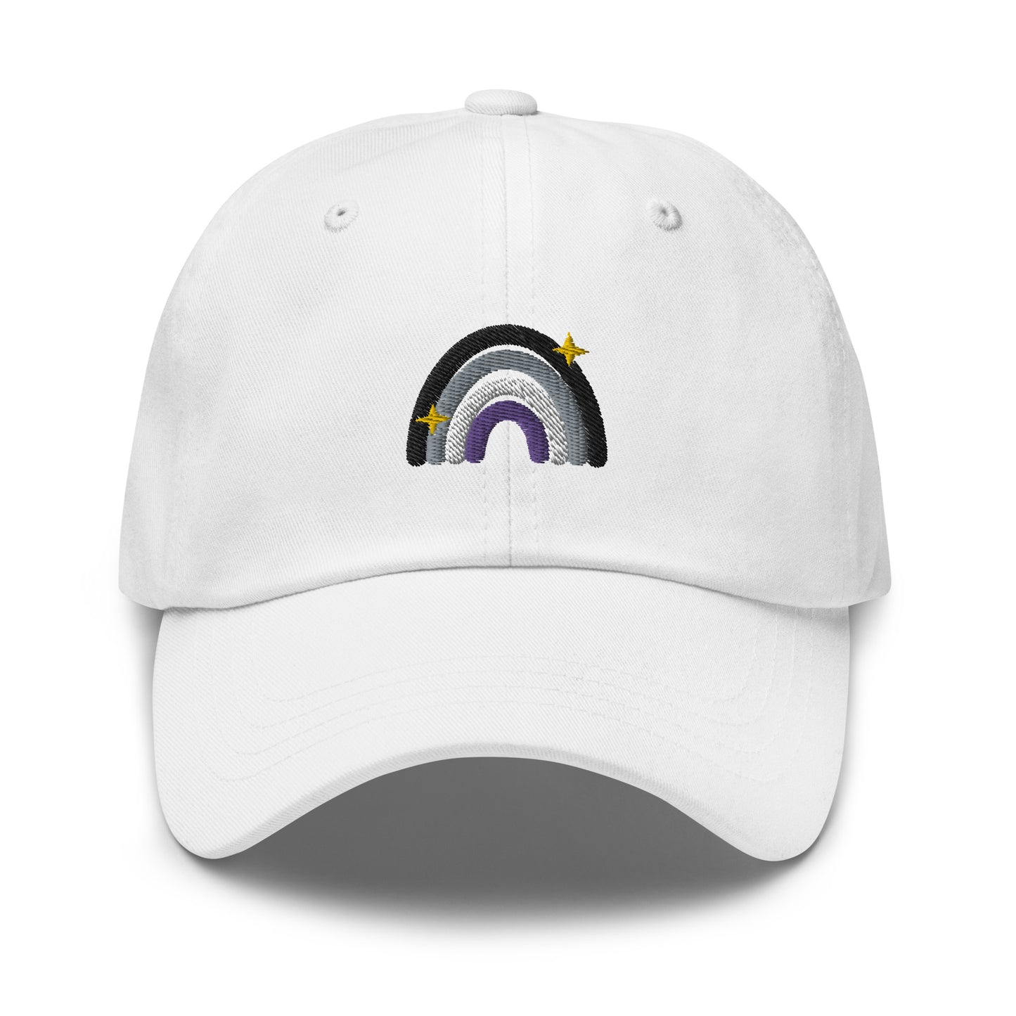 Asexual Rainbow Dad hat