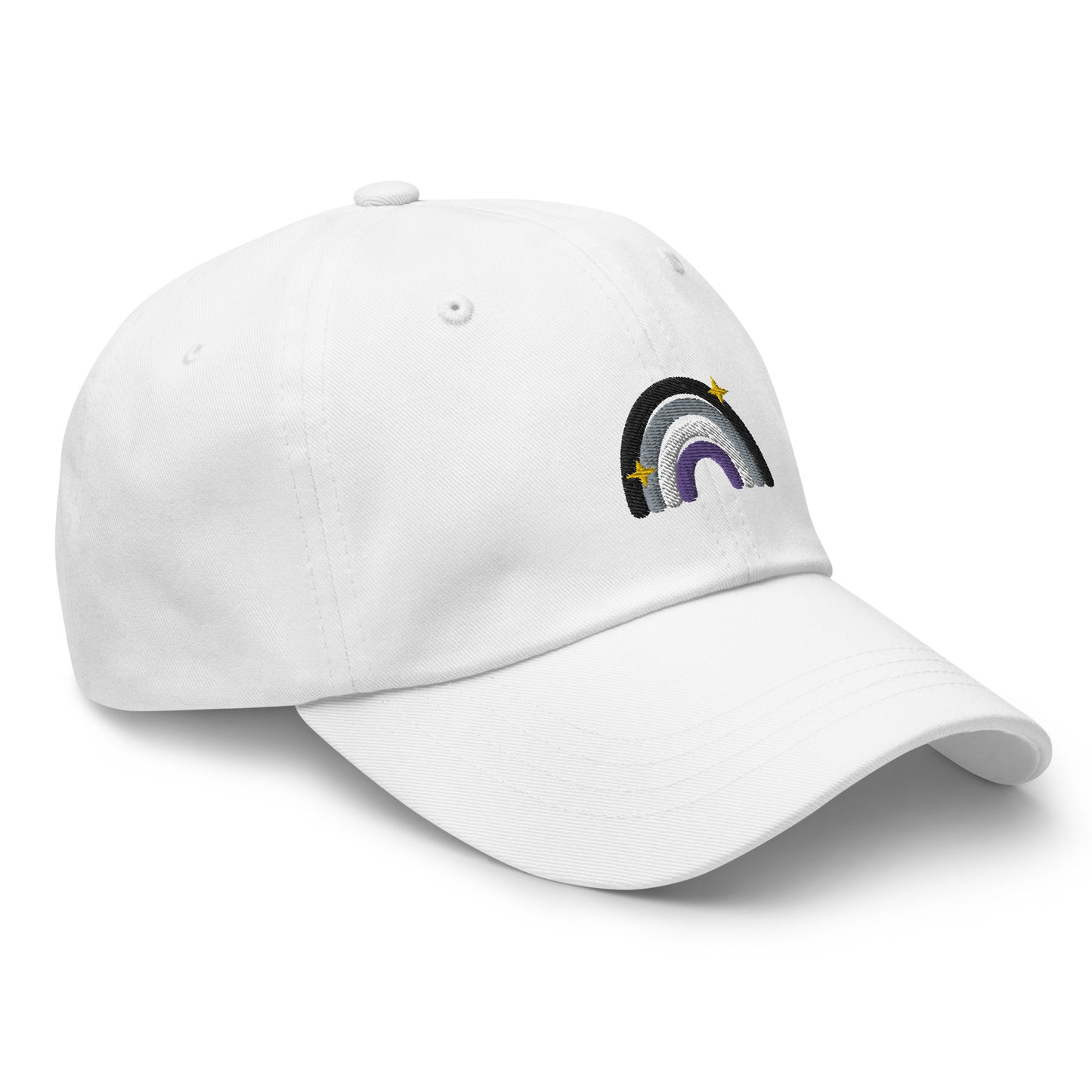 Asexual Rainbow Dad hat