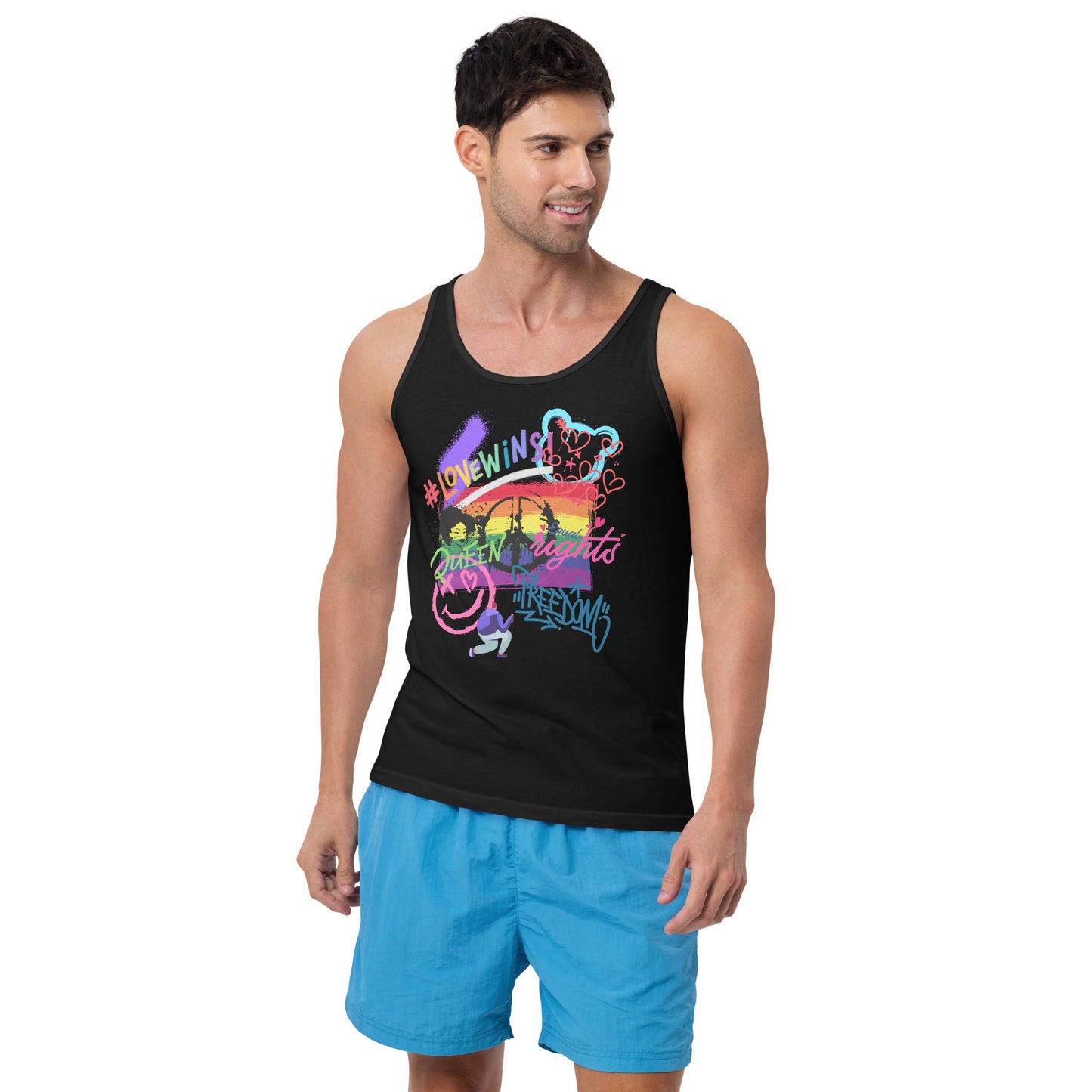 Unisex Tank Top: Graffiti Pride