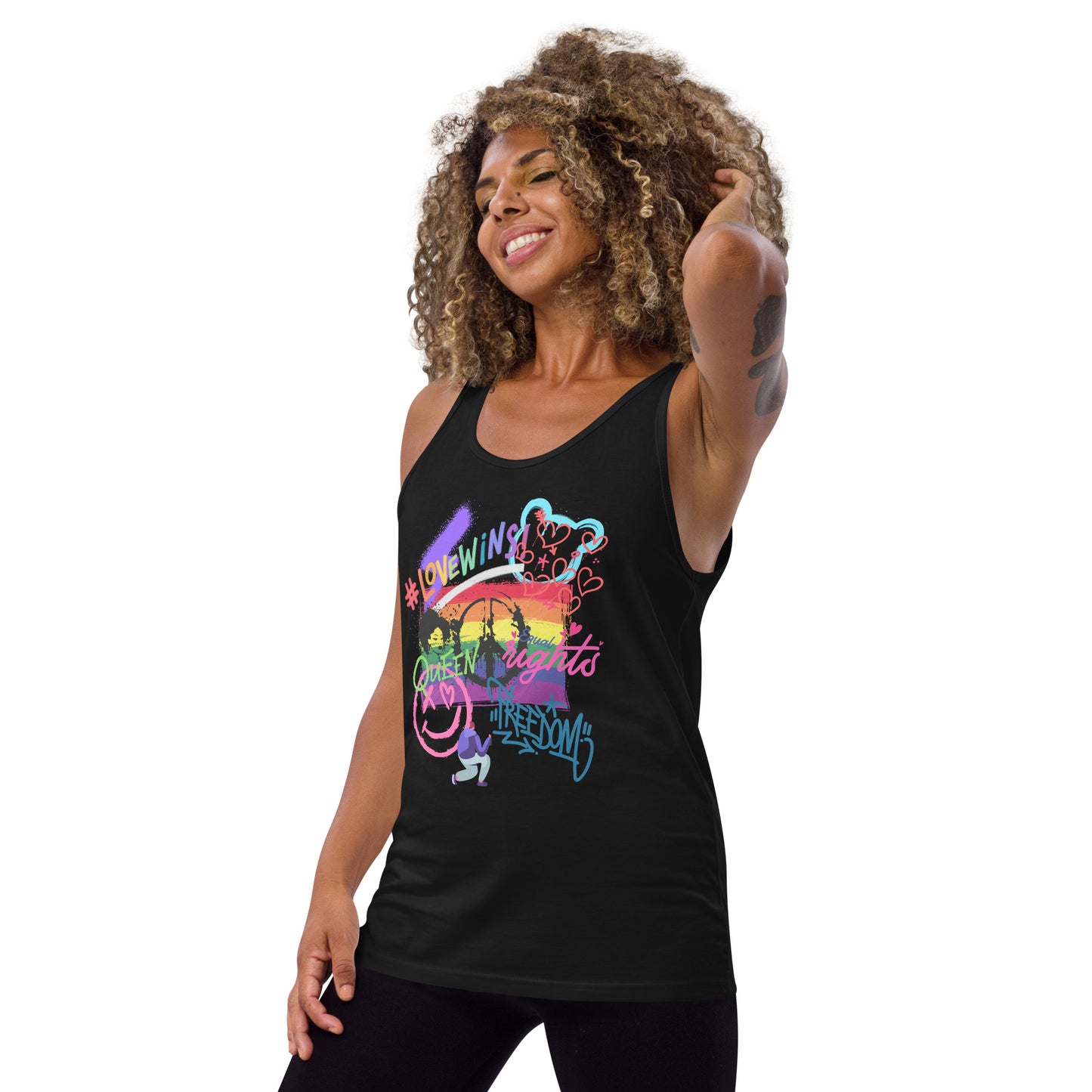 Unisex Tank Top: Graffiti Pride
