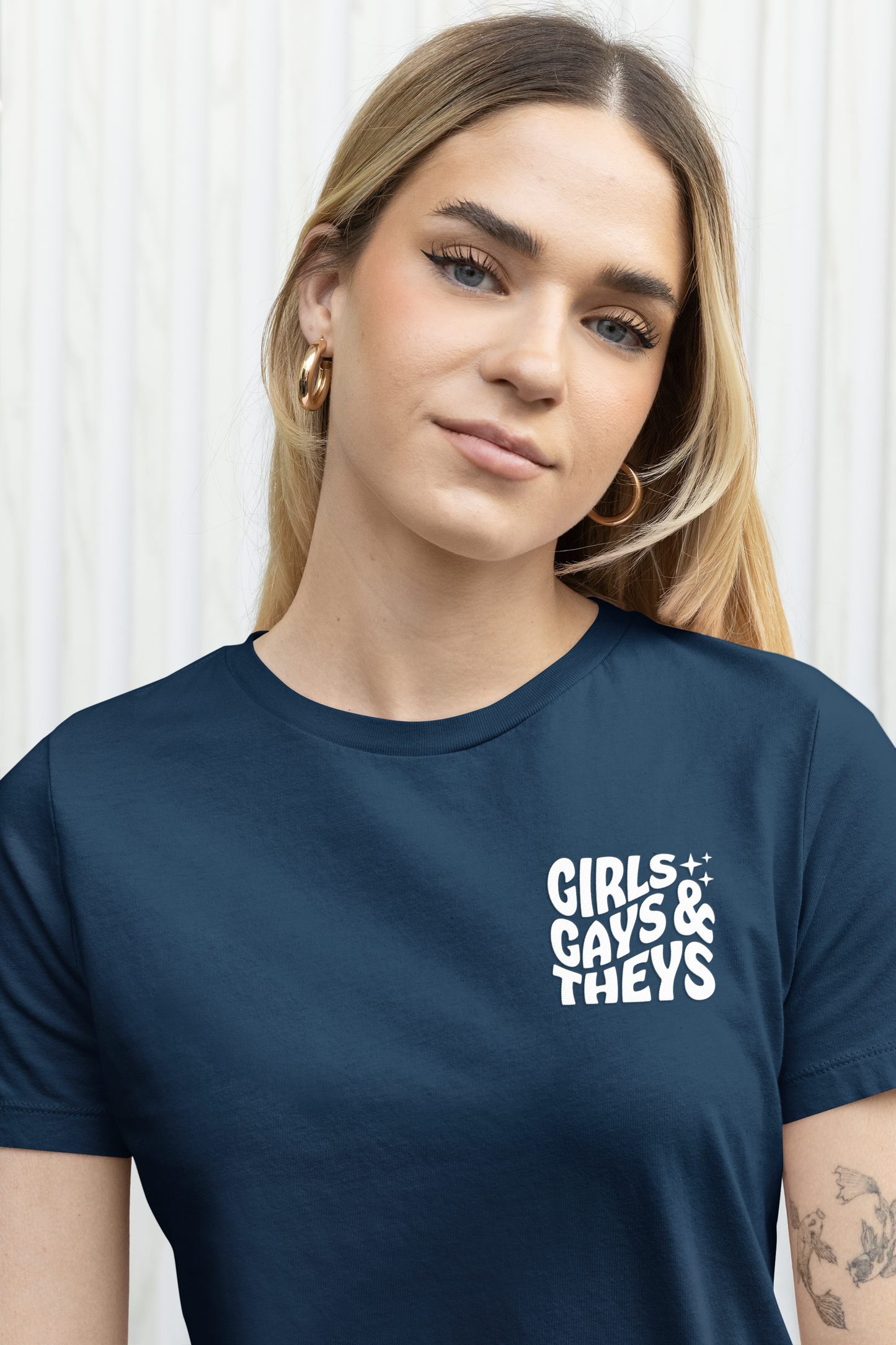 Organic cotton t-shirt: Girls Gays & They's