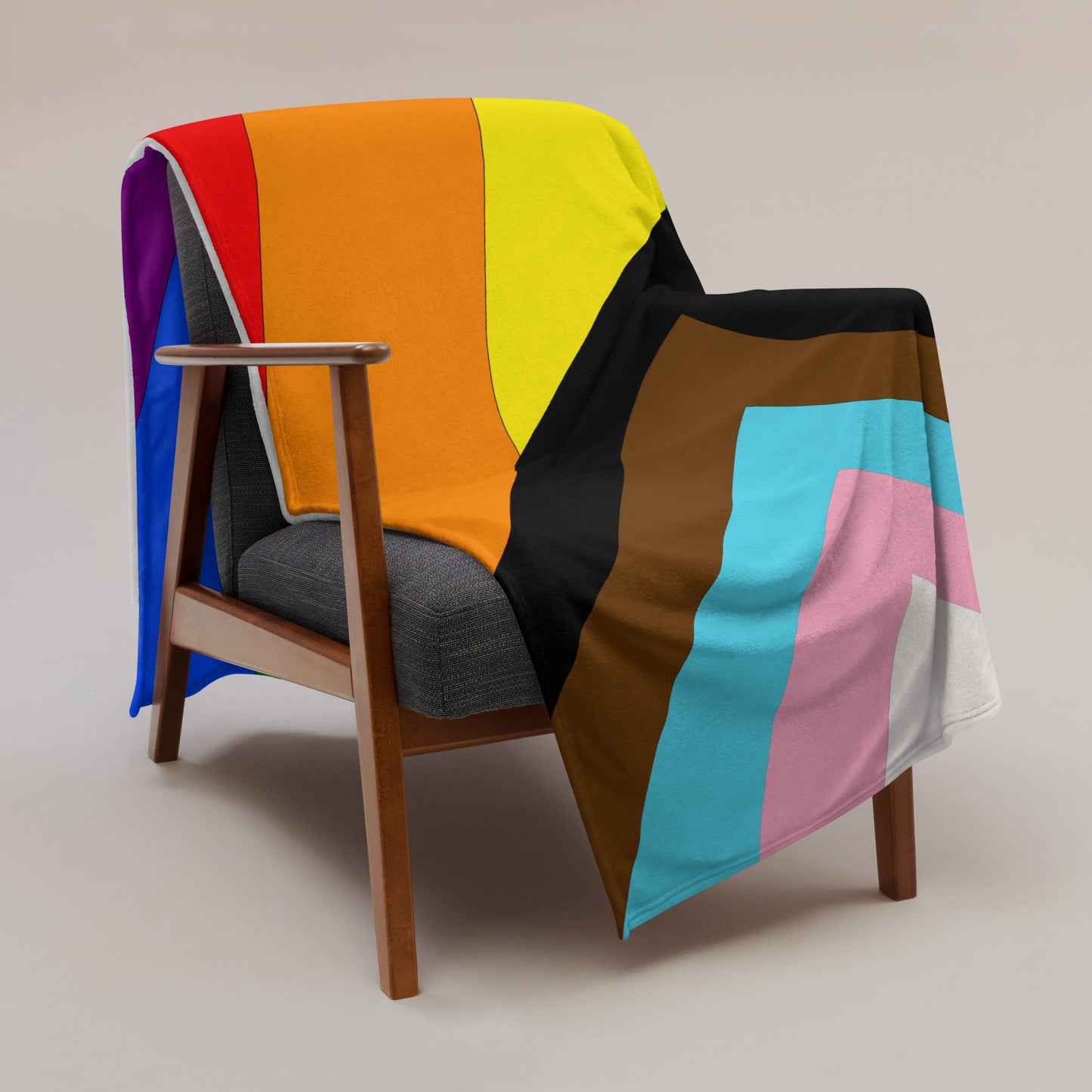 Progressive Pride Throw Blanket