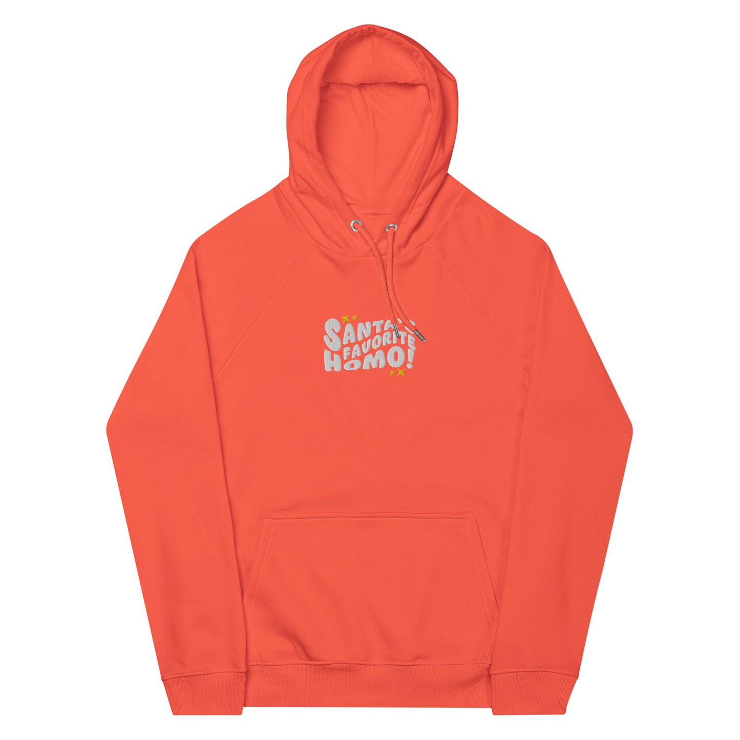 Eco raglan hoodie: Santa's Favorite Homo