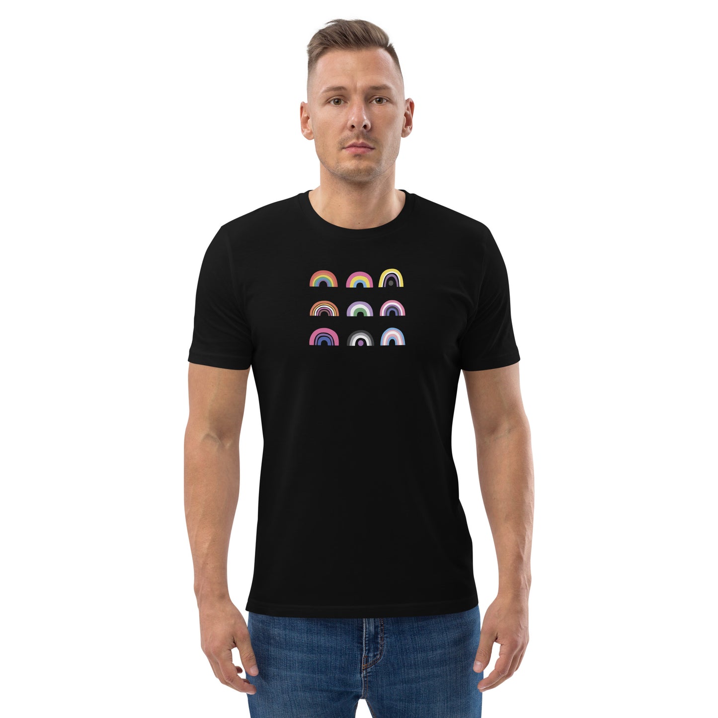 Organic Cotton T-shirt: Queer Team Graphic Print