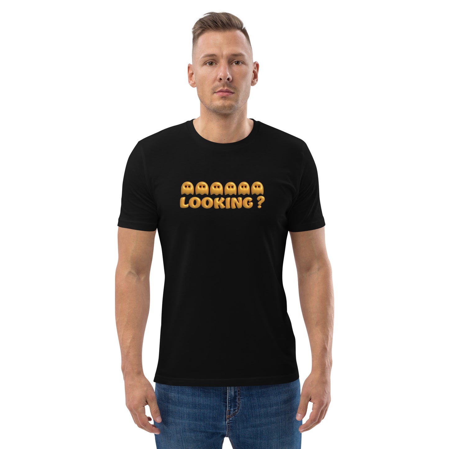 Organic Cotton T-shirt: Looking? Graphic Print