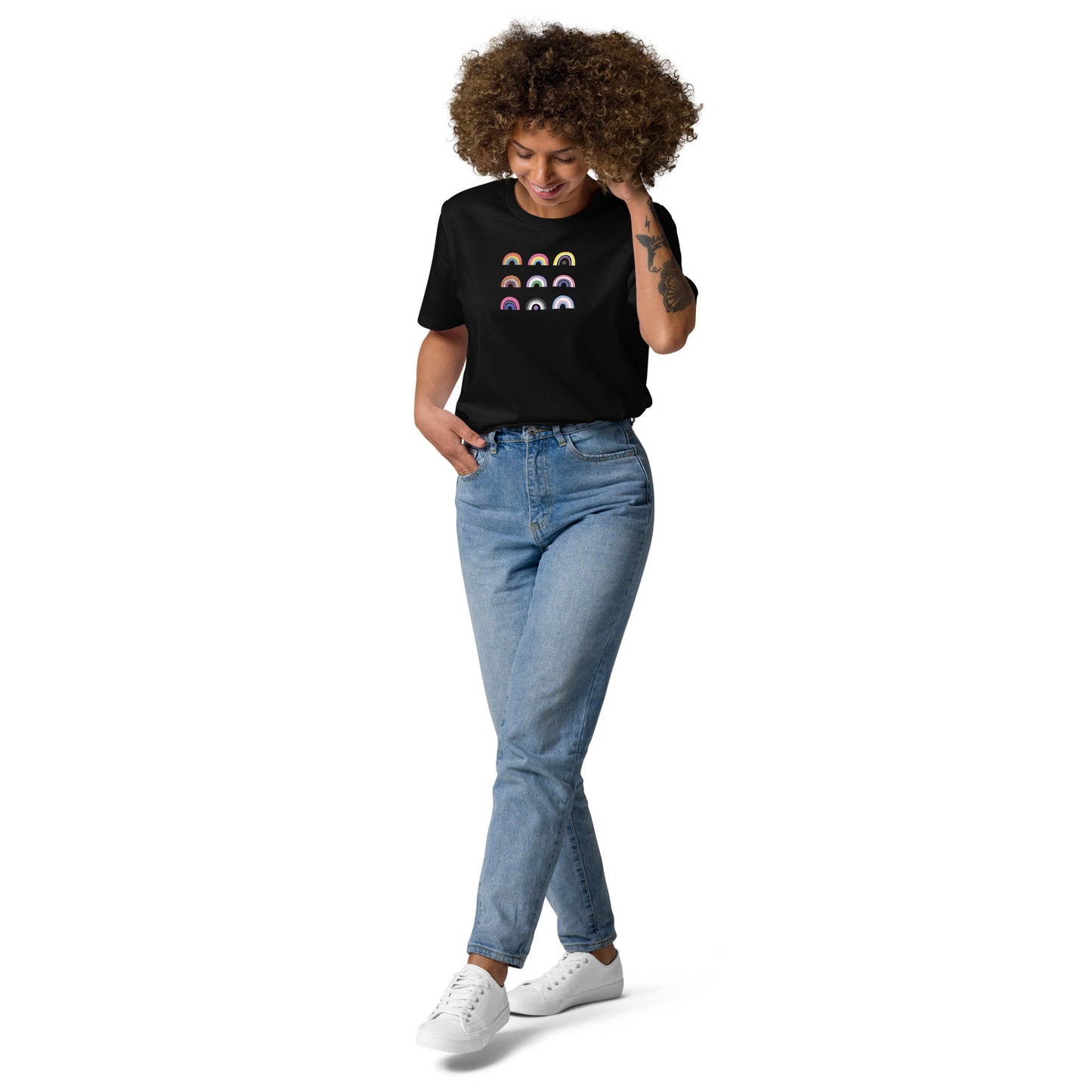 Organic Cotton T-shirt: Queer Team Graphic Print