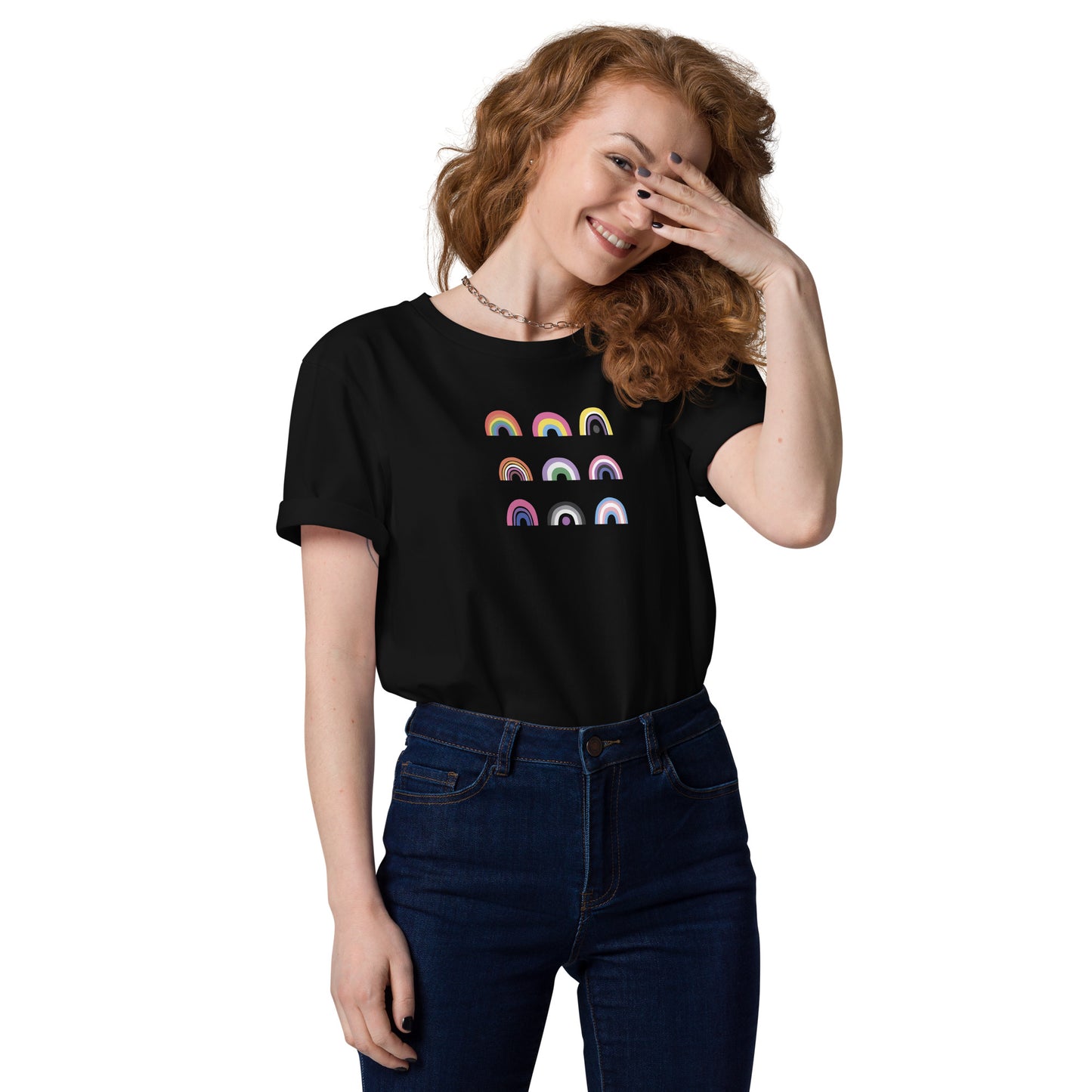 Organic Cotton T-shirt: Queer Team Graphic Print