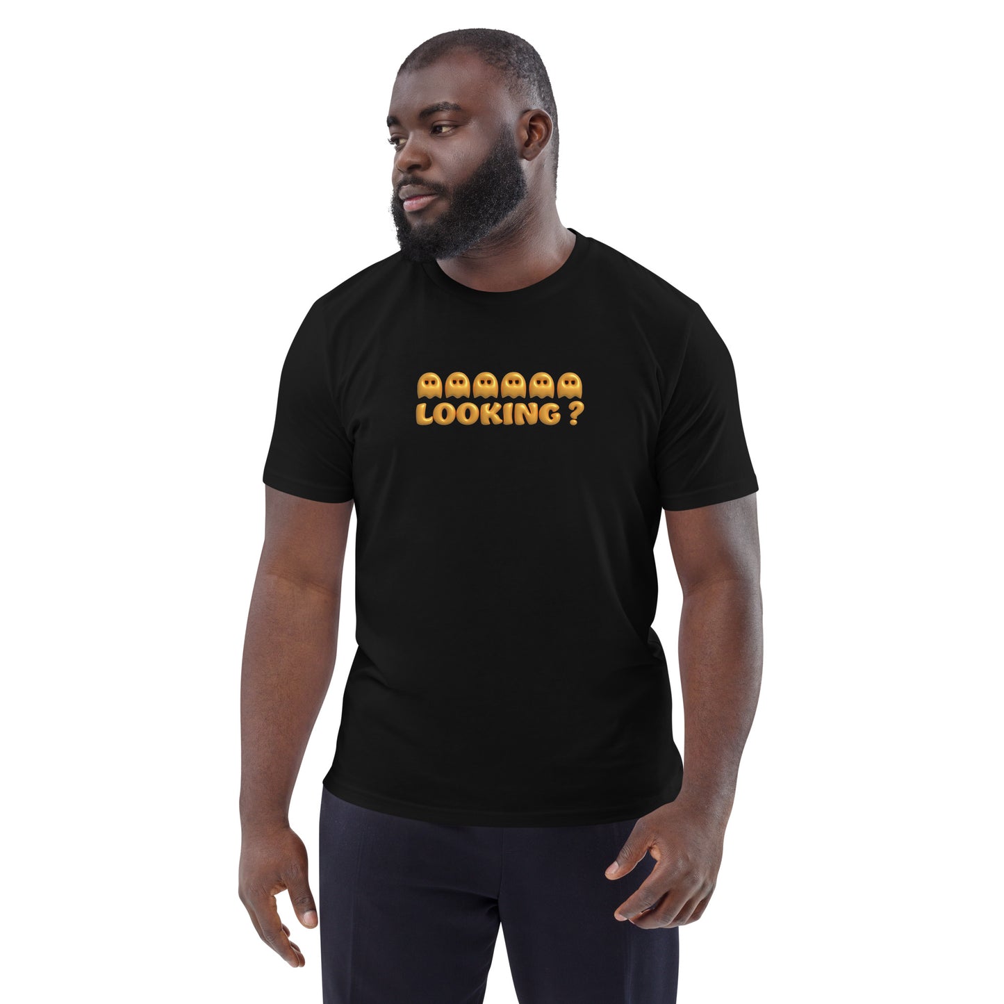 Organic Cotton T-shirt: Looking? Graphic Print