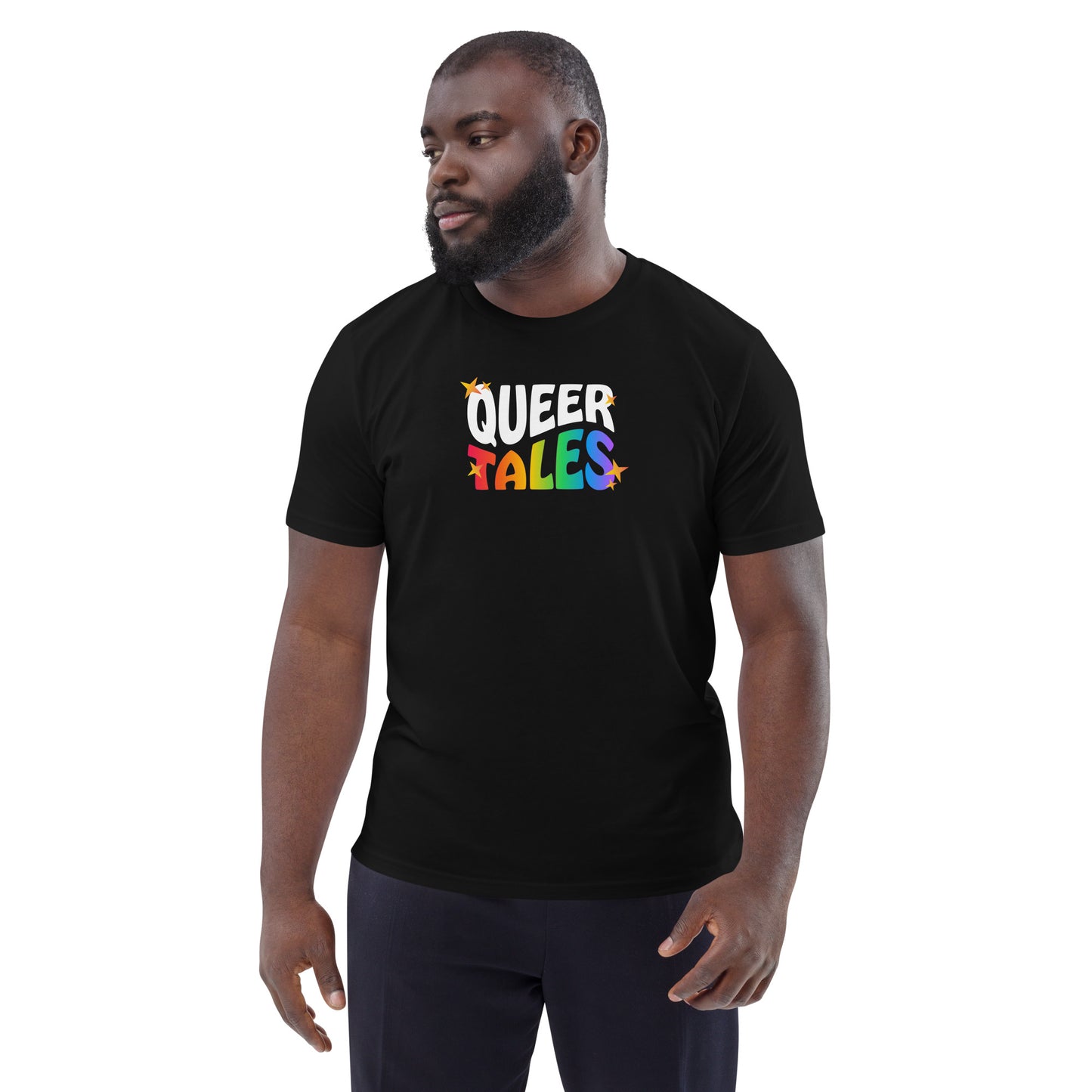 Organic Cotton T-shirt: Queer Tales Graphic Print