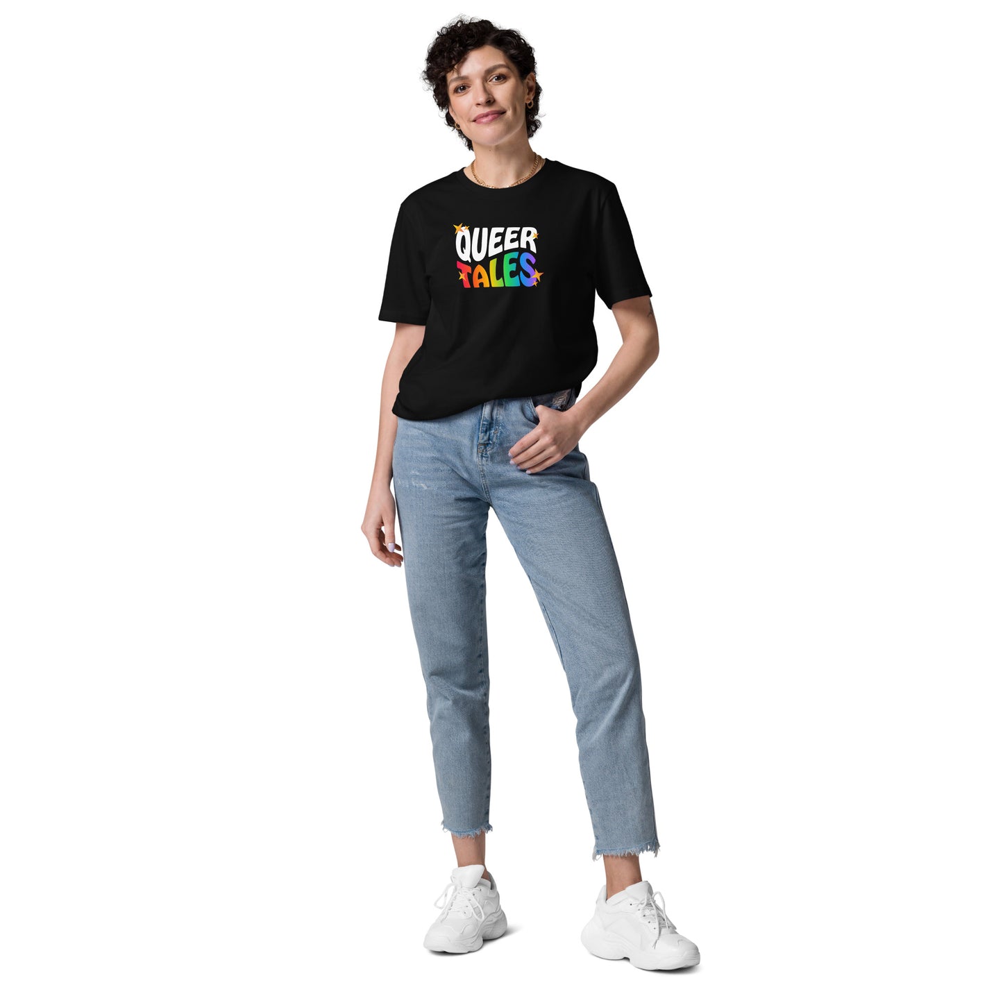 Organic Cotton T-shirt: Queer Tales Graphic Print