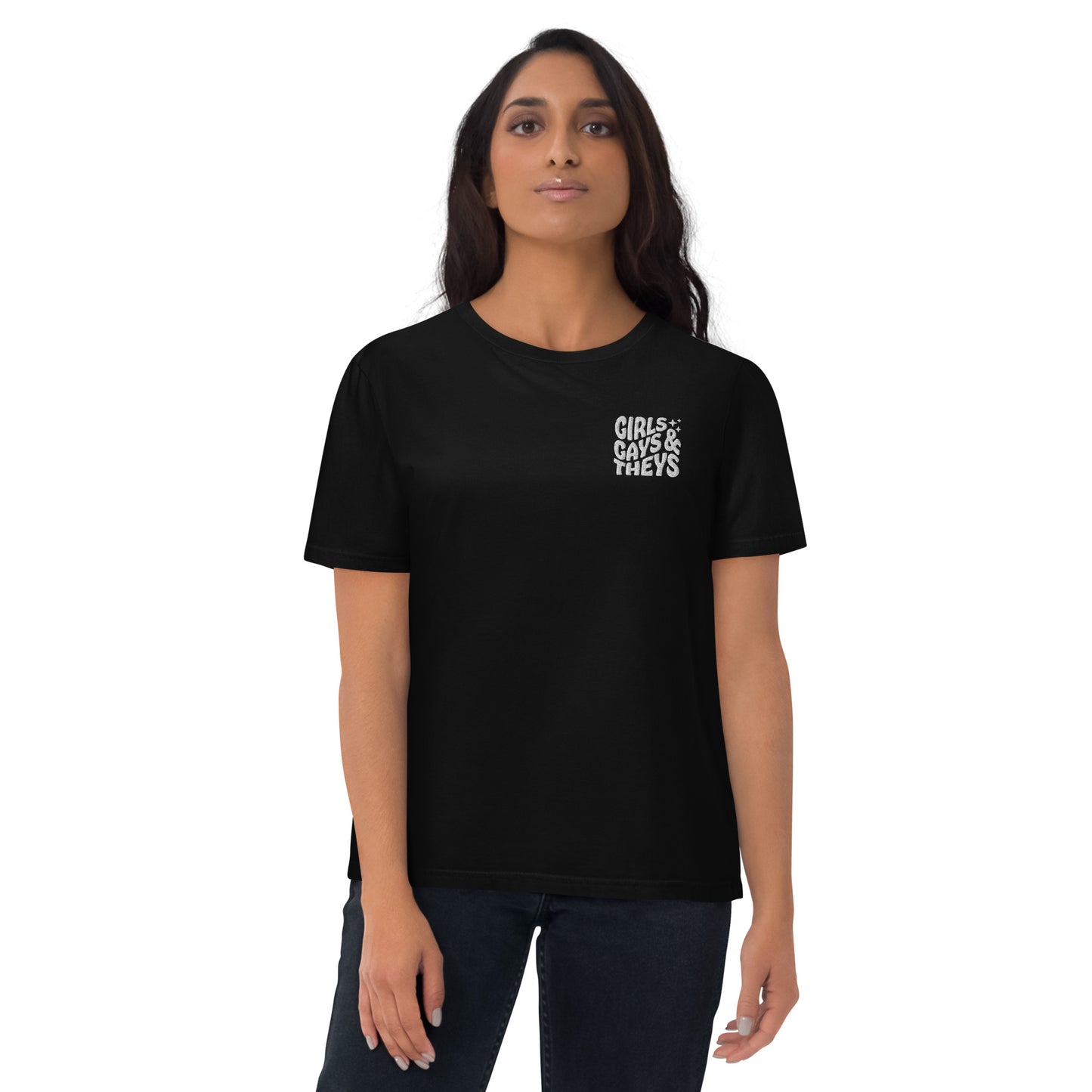 Organic cotton t-shirt: Girls Gays & They's