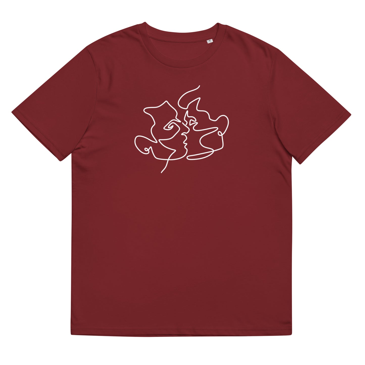 Organic Cotton T-shirt: Kiss Him Graphic Print