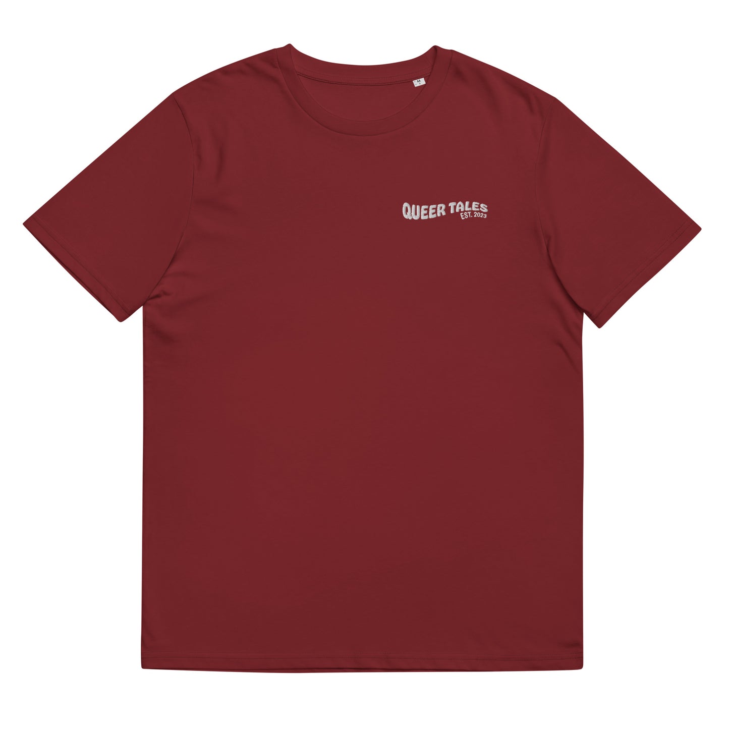 Organic Cotton T-shirt: Queer Tales Embroidery