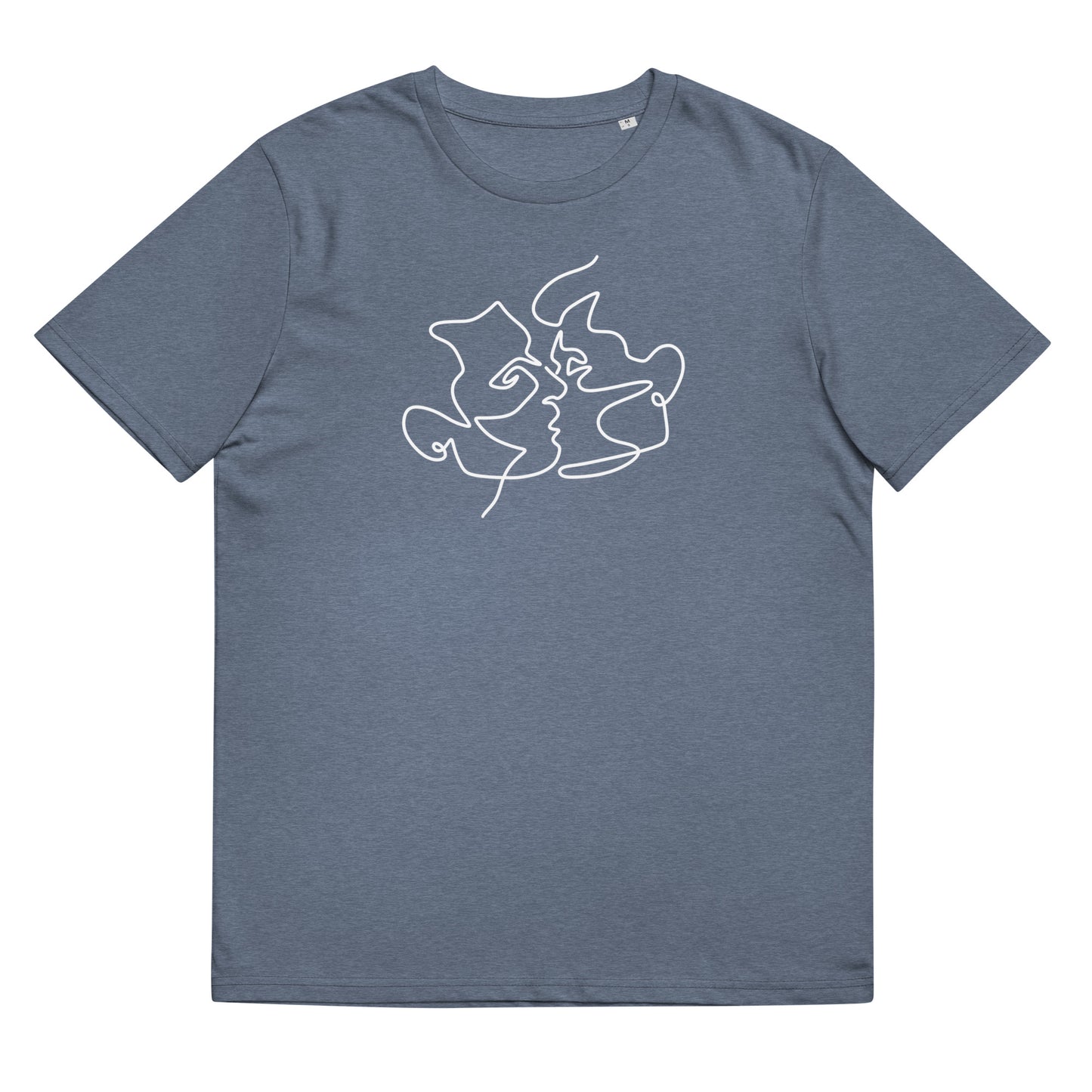 Organic Cotton T-shirt: Kiss Him Graphic Print
