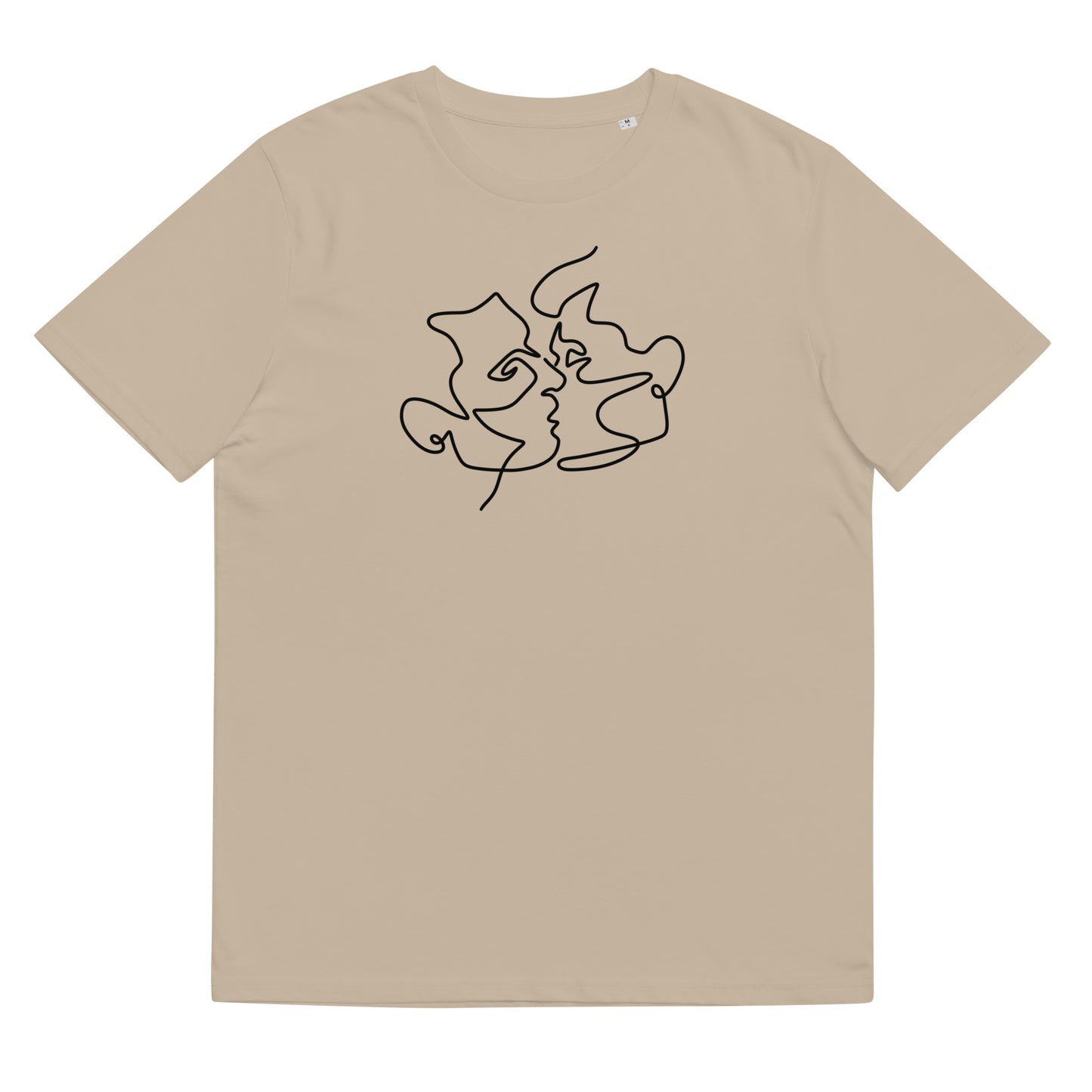 Organic Cotton T-shirt: Kiss Him Graphic Print
