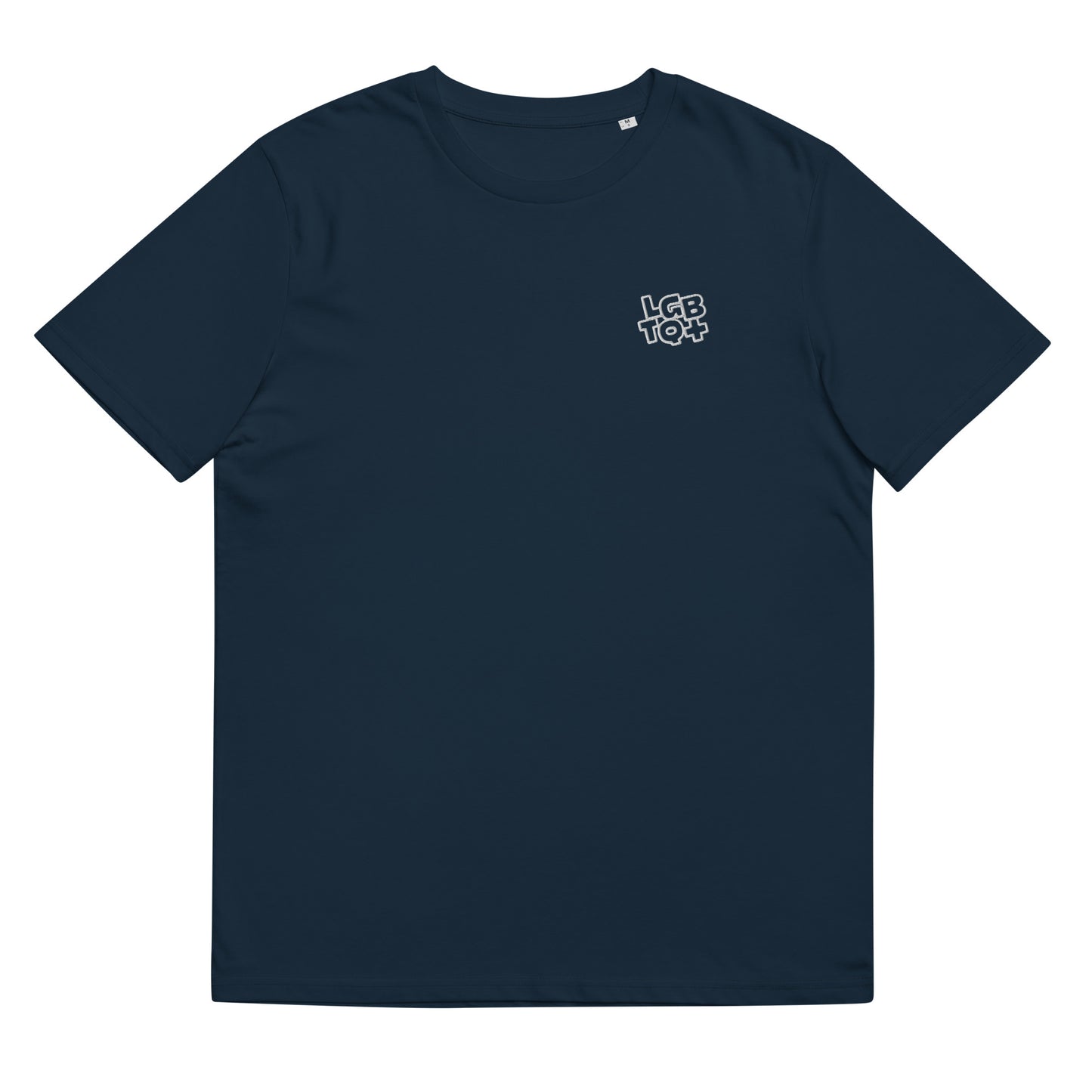 Organic Cotton T-shirt: LGBTQ+ Embroidery