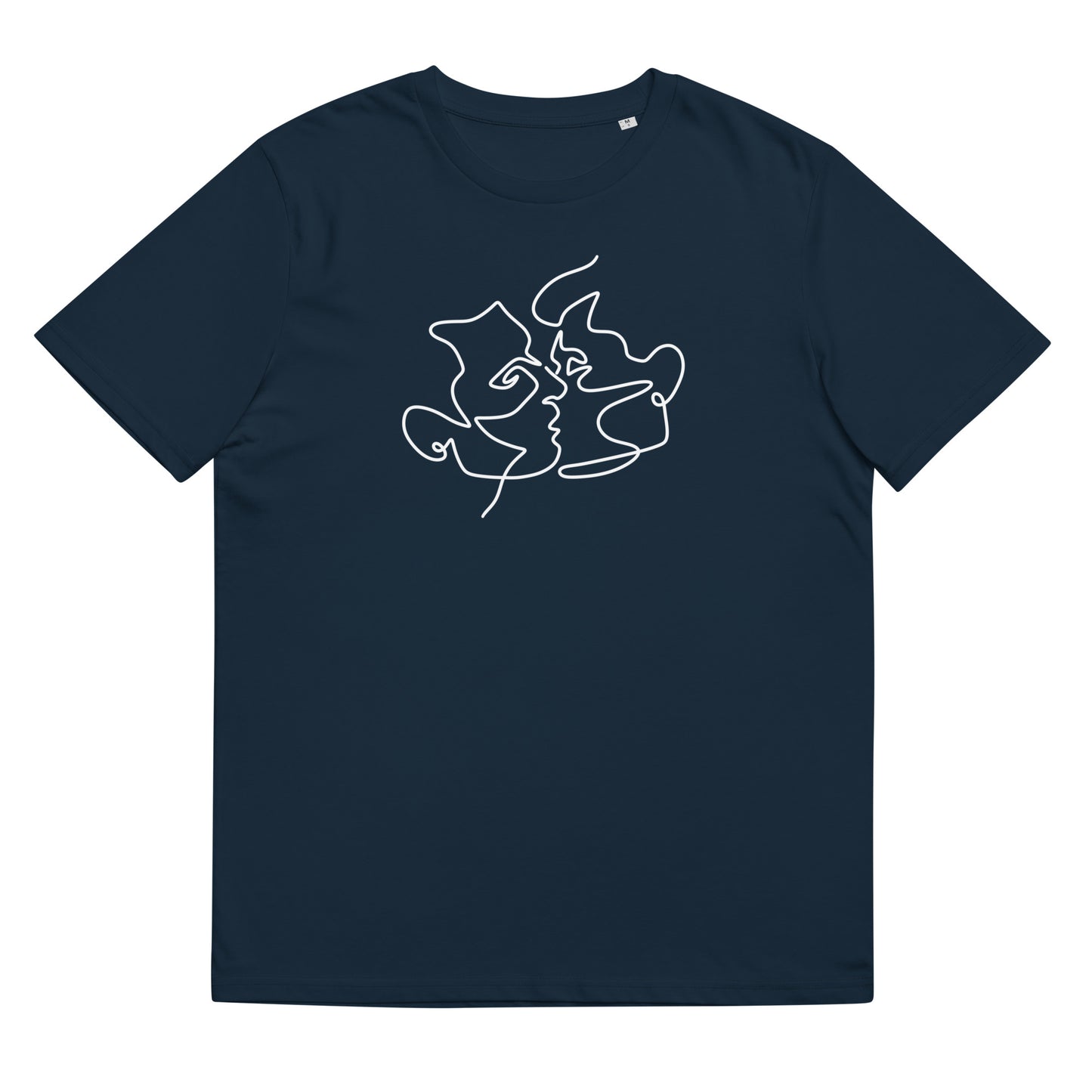 Organic Cotton T-shirt: Kiss Him Graphic Print