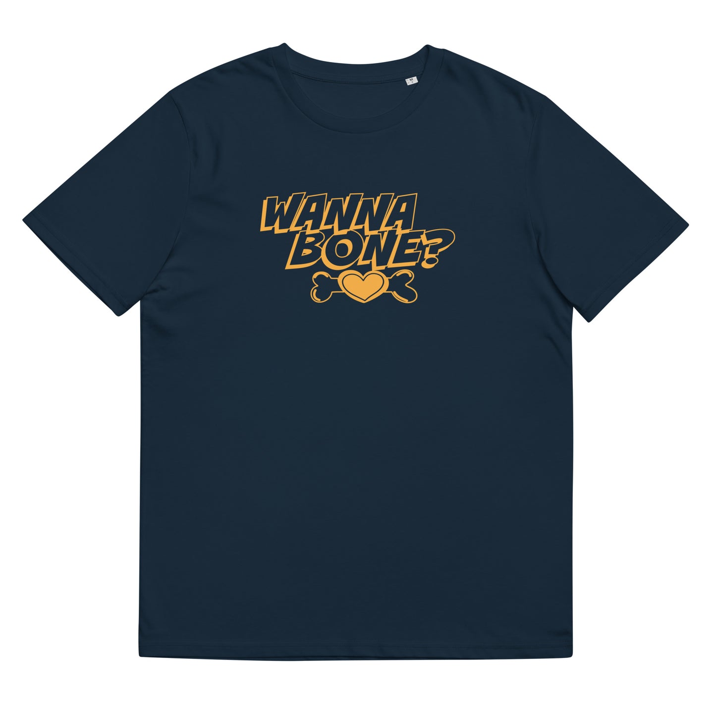 Organic Cotton T-shirt: Wanna Bone? Graphic Print