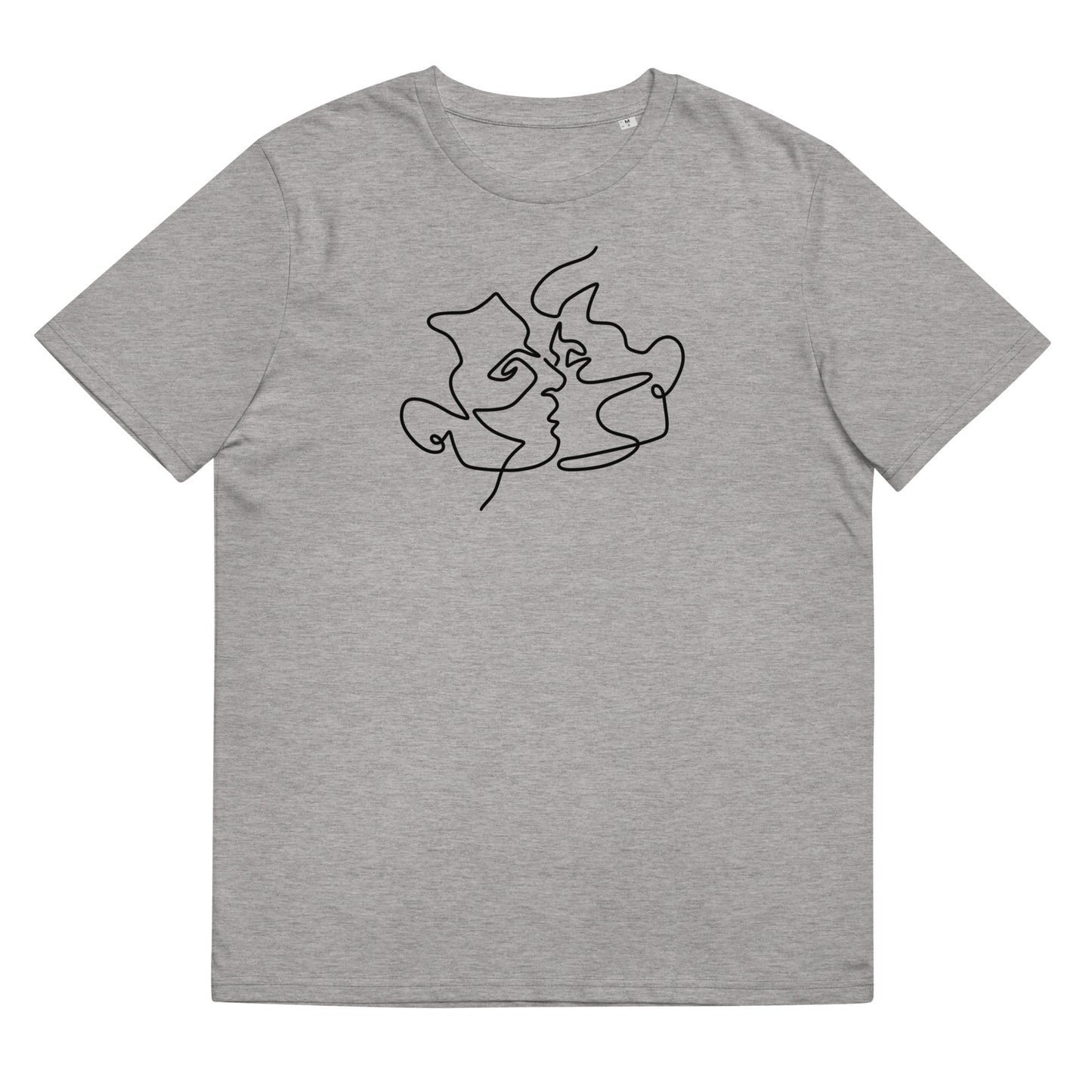 Organic Cotton T-shirt: Kiss Him Graphic Print