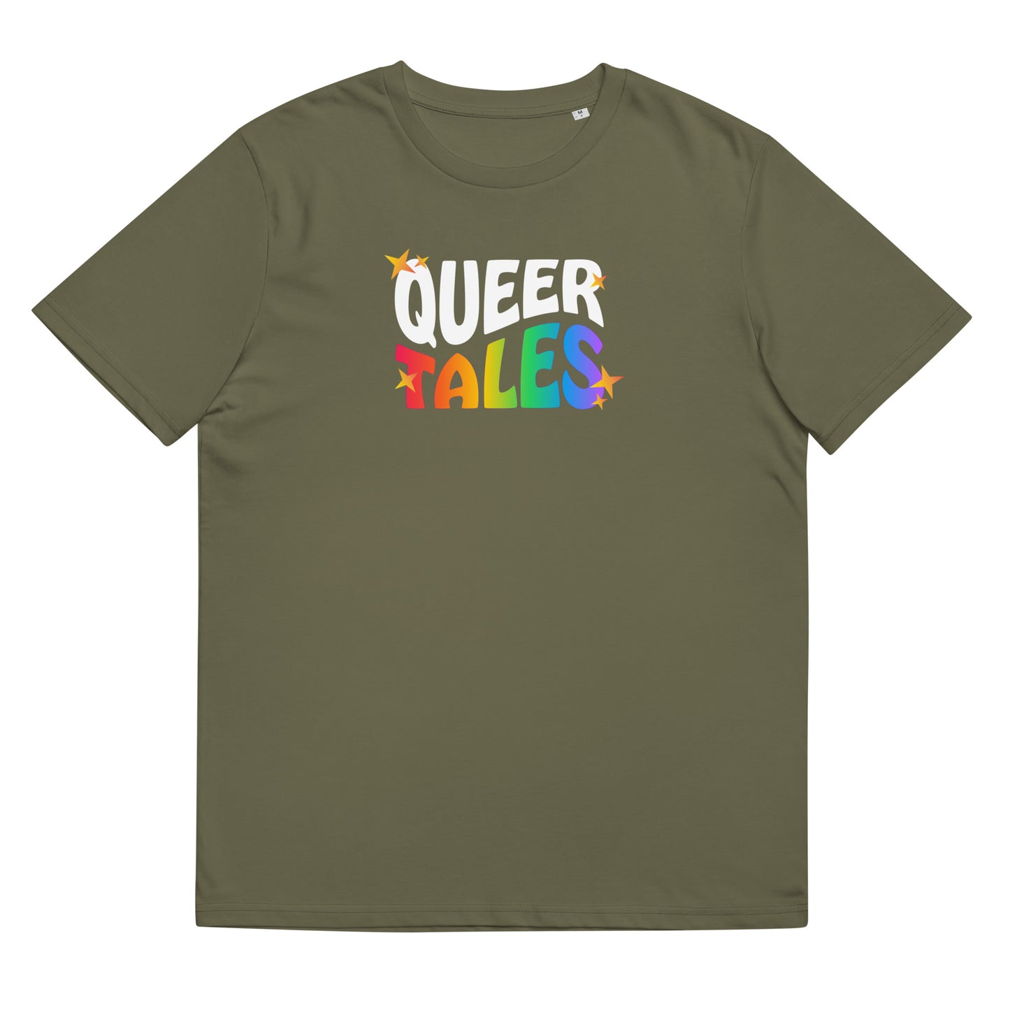 Organic Cotton T-shirt: Queer Tales Graphic Print