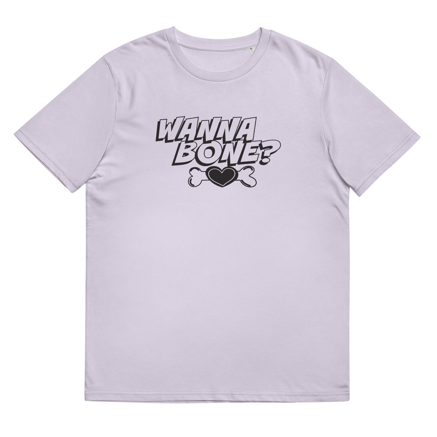 Organic Cotton T-shirt: Wanna Bone? Graphic Print