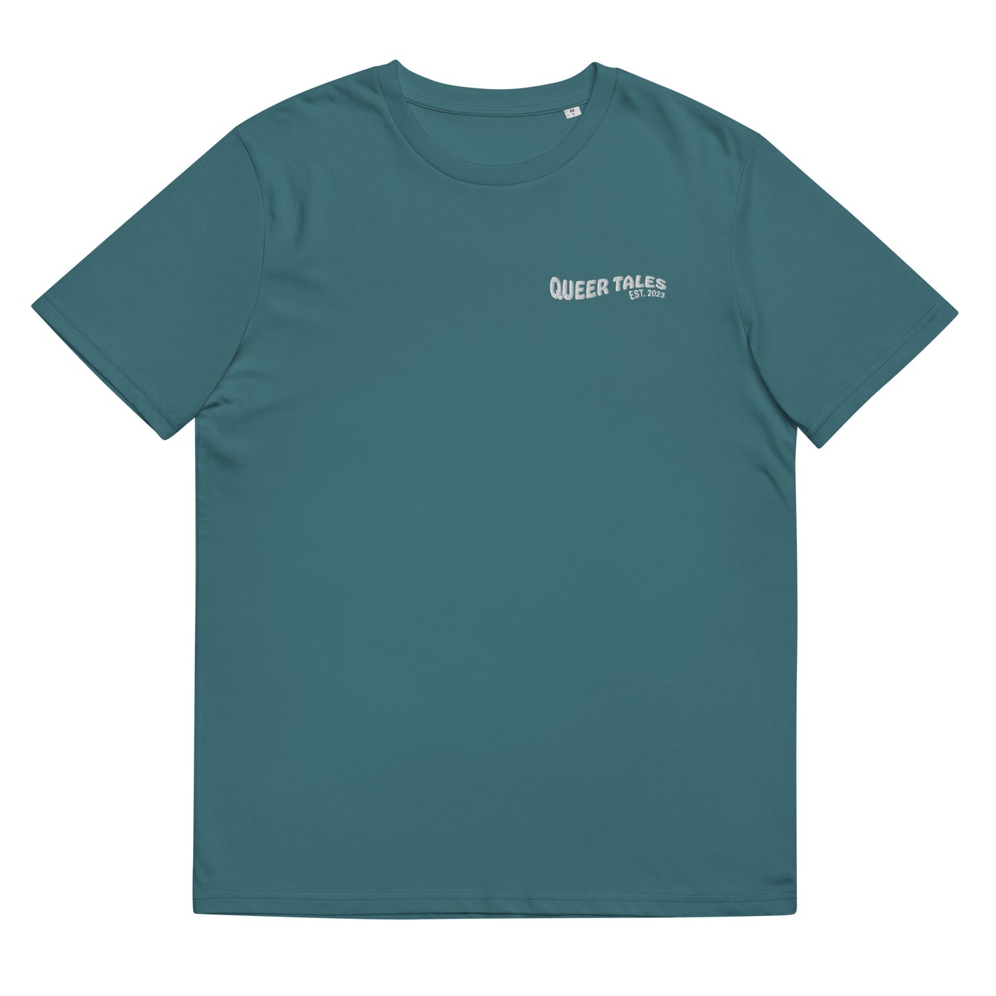 Organic Cotton T-shirt: Queer Tales Embroidery