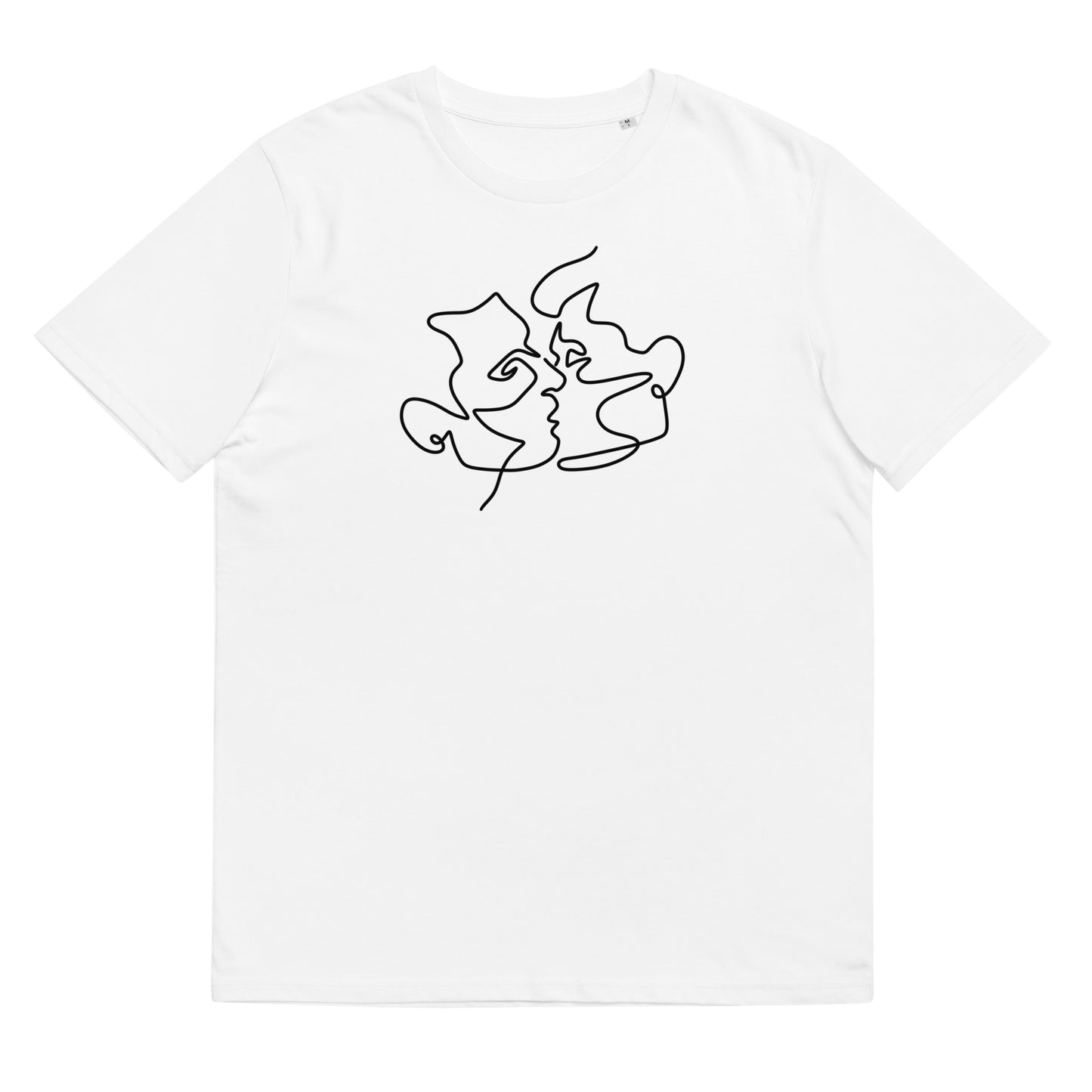 Organic Cotton T-shirt: Kiss Him Graphic Print