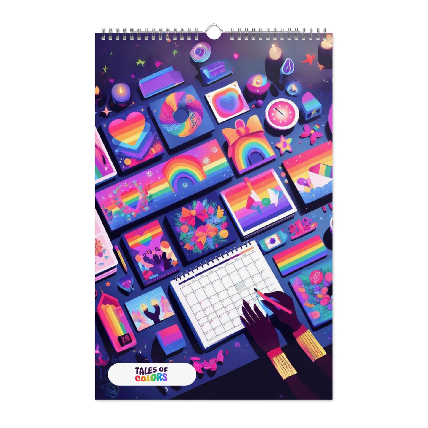 Wall calendar (2024): Tales of Colors AI Art