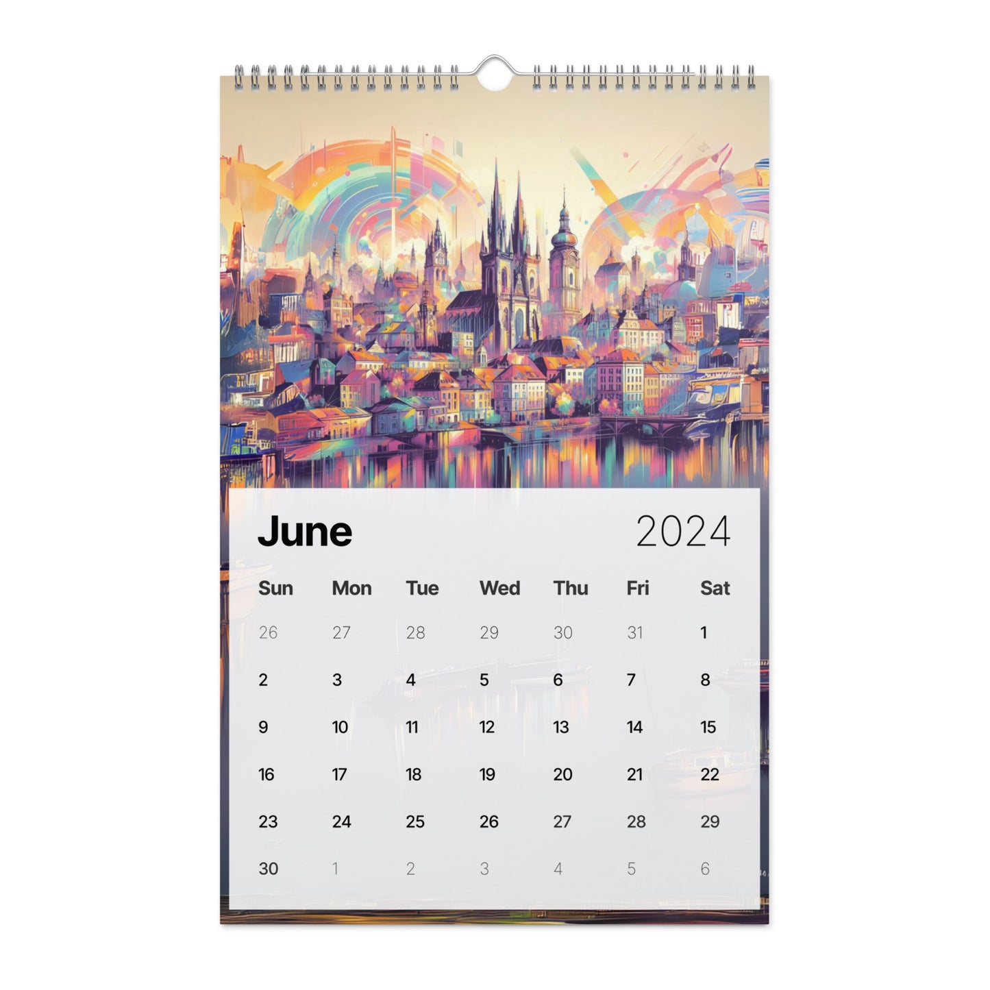Wall calendar (2024): Tales of Colors AI Art