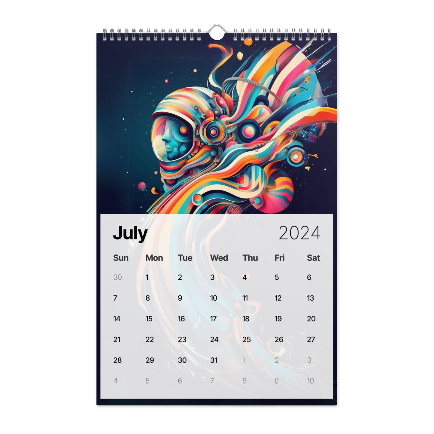 Wall calendar (2024): Tales of Colors AI Art