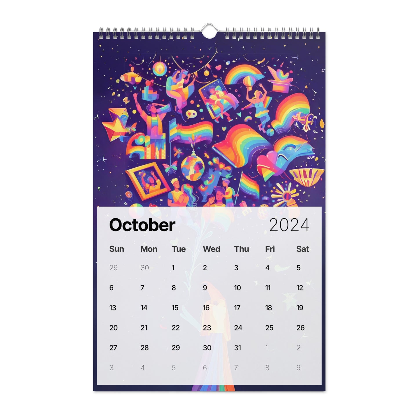 Wall calendar (2024): Tales of Colors AI Art