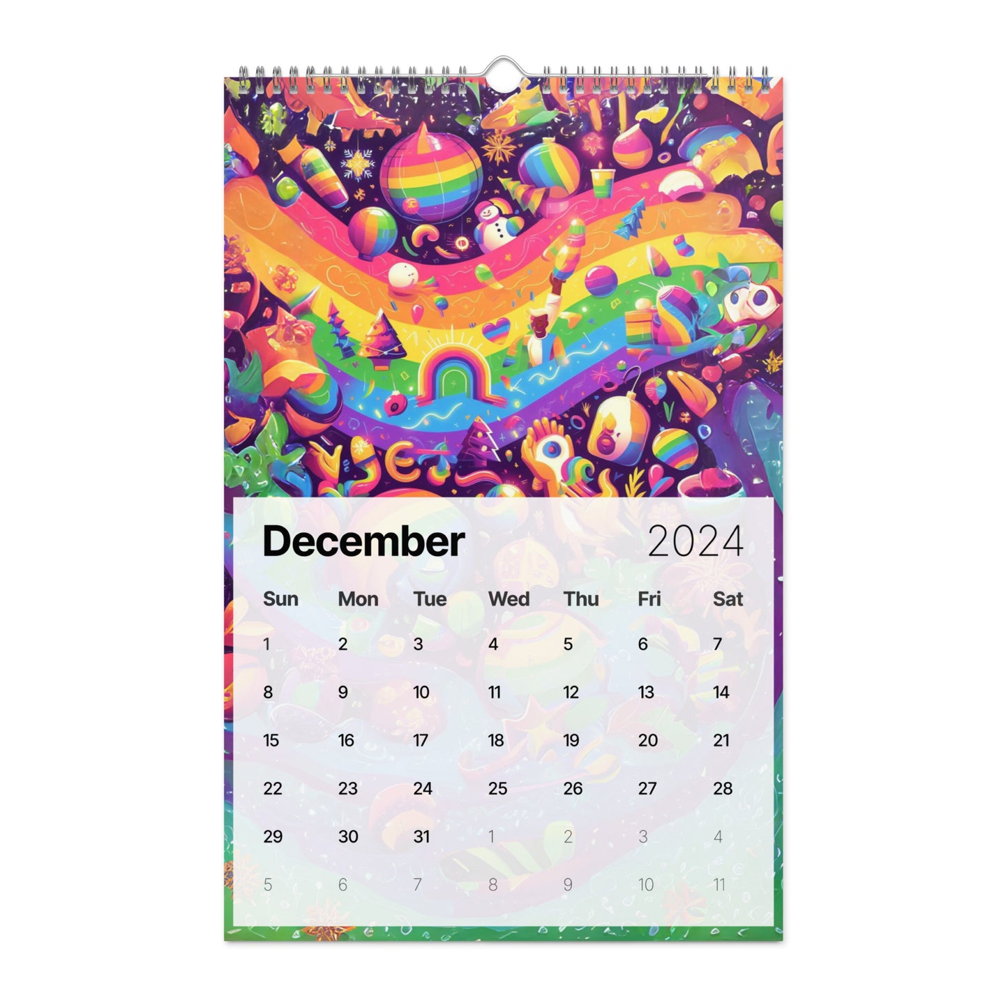 Wall calendar (2024): Tales of Colors AI Art