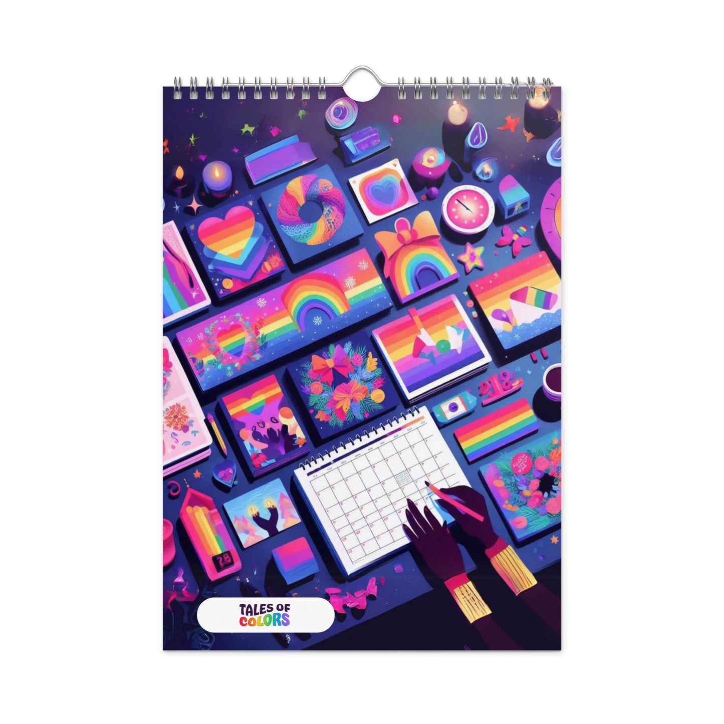 Wall calendar (2024): Tales of Colors AI Art
