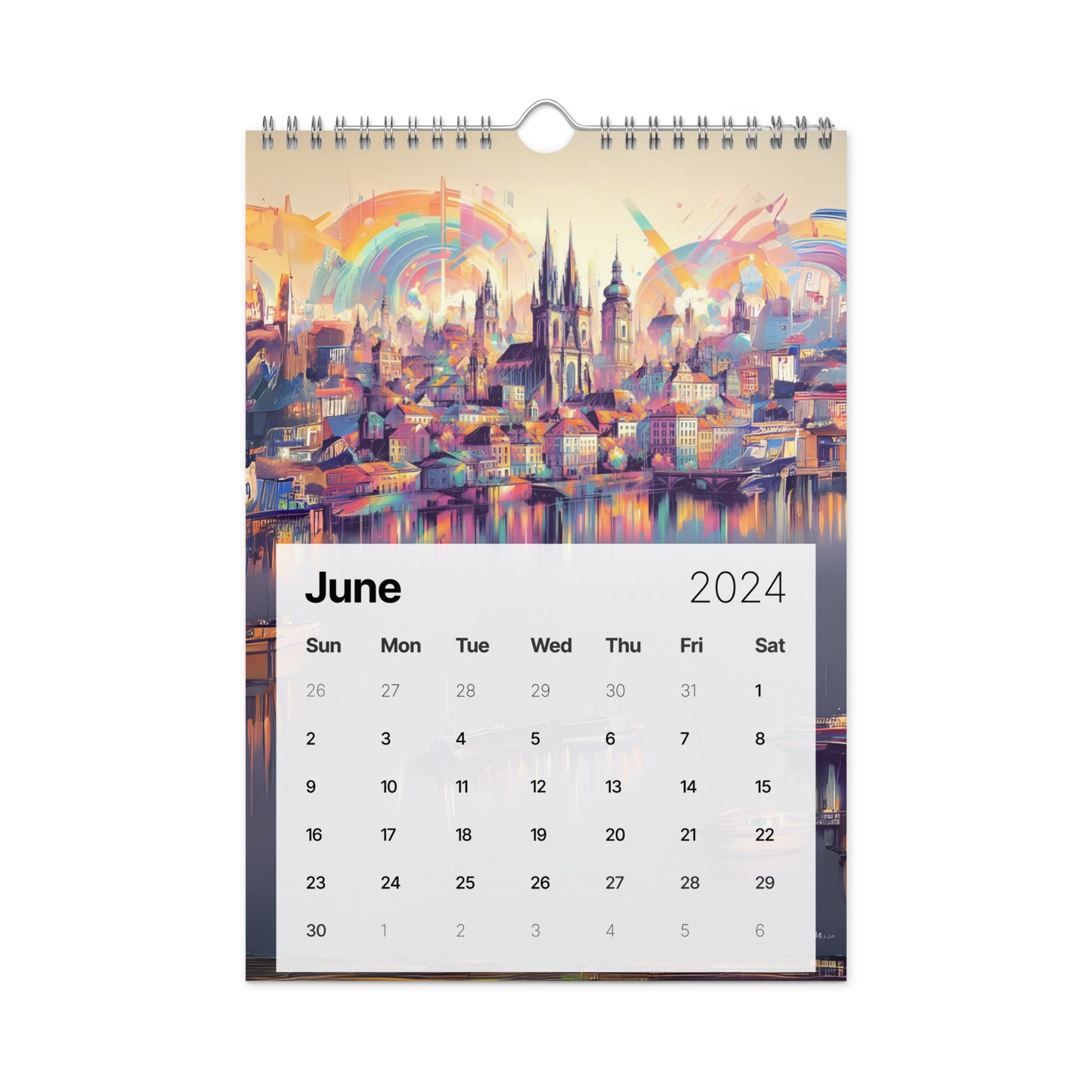 Wall calendar (2024): Tales of Colors AI Art