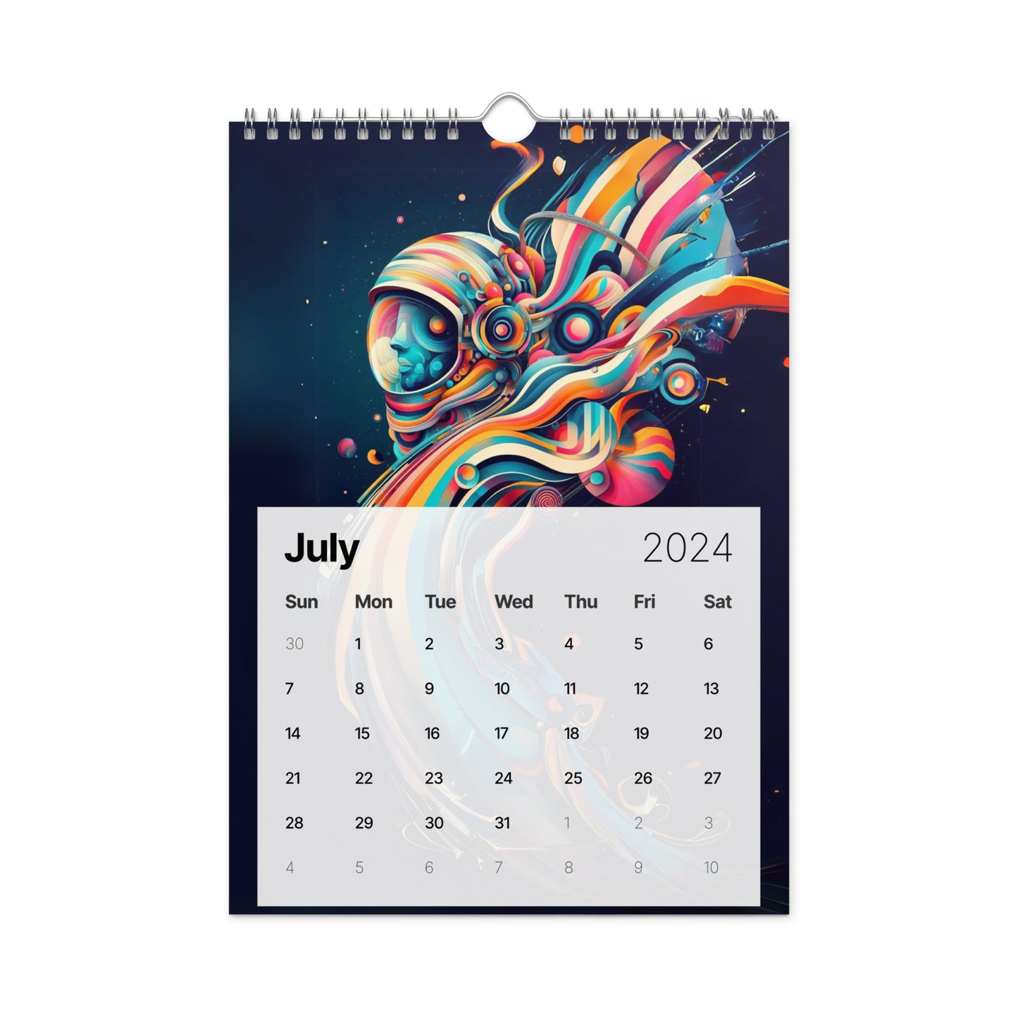 Wall calendar (2024): Tales of Colors AI Art