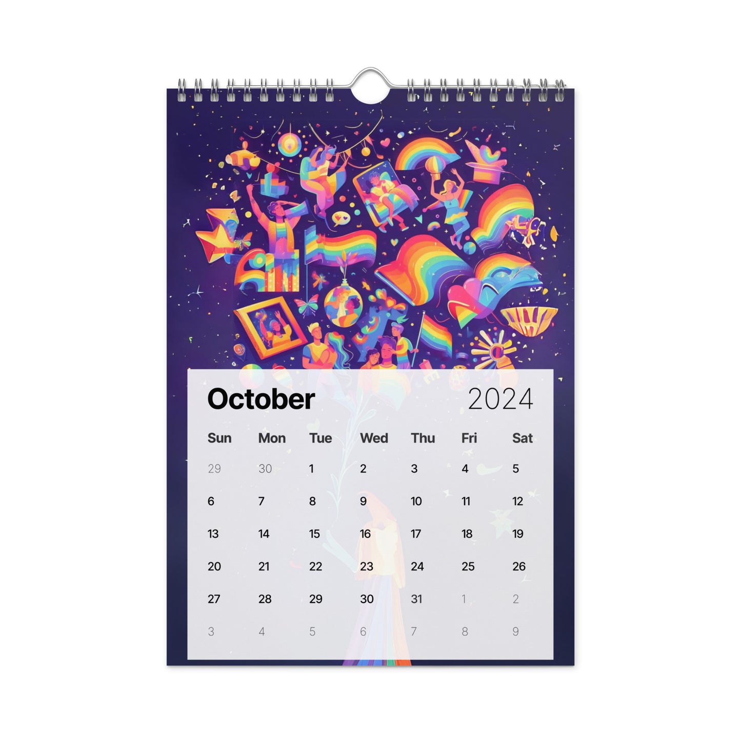 Wall calendar (2024): Tales of Colors AI Art