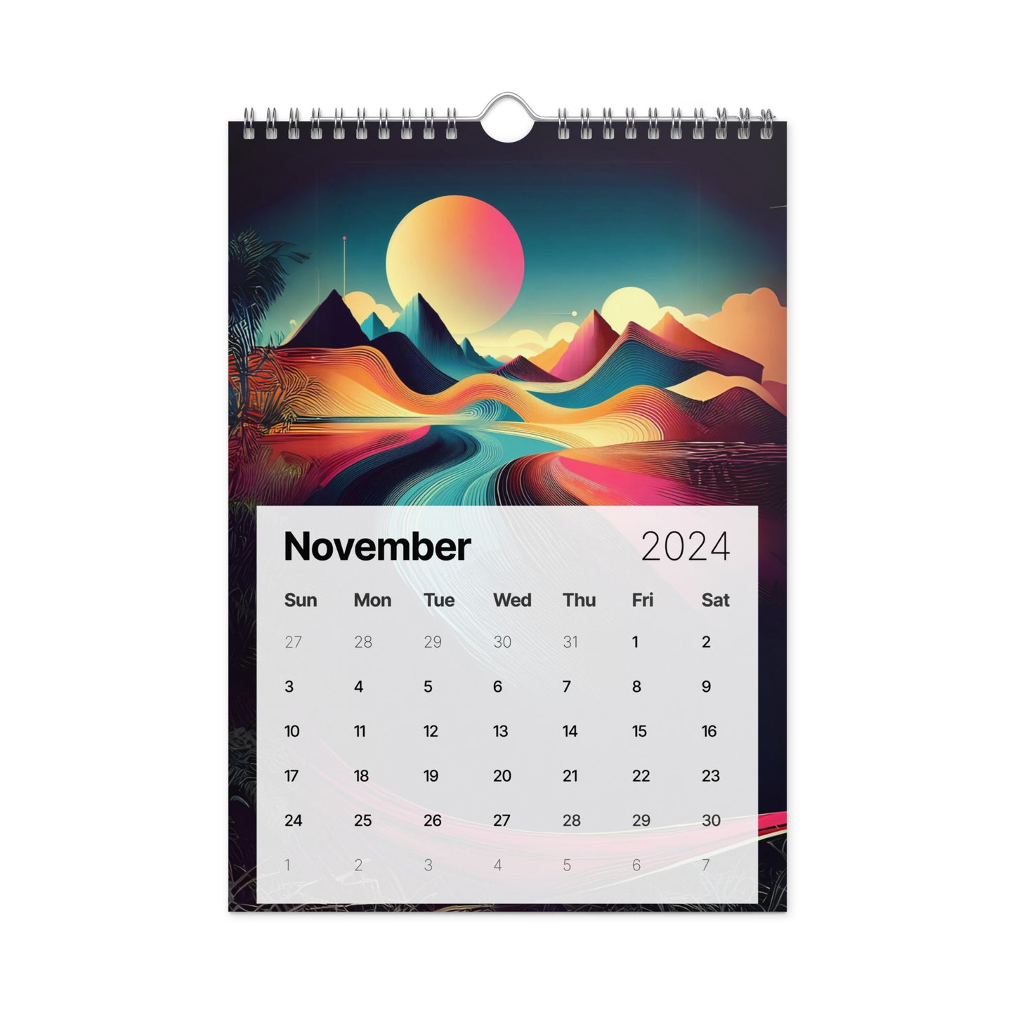 Wall calendar (2024): Tales of Colors AI Art