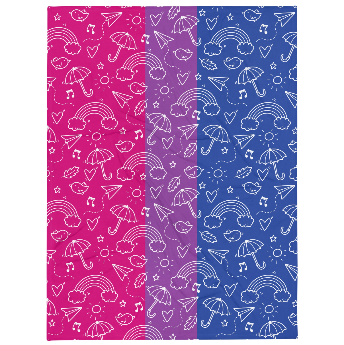 Bisexual Pride Throw Blanket