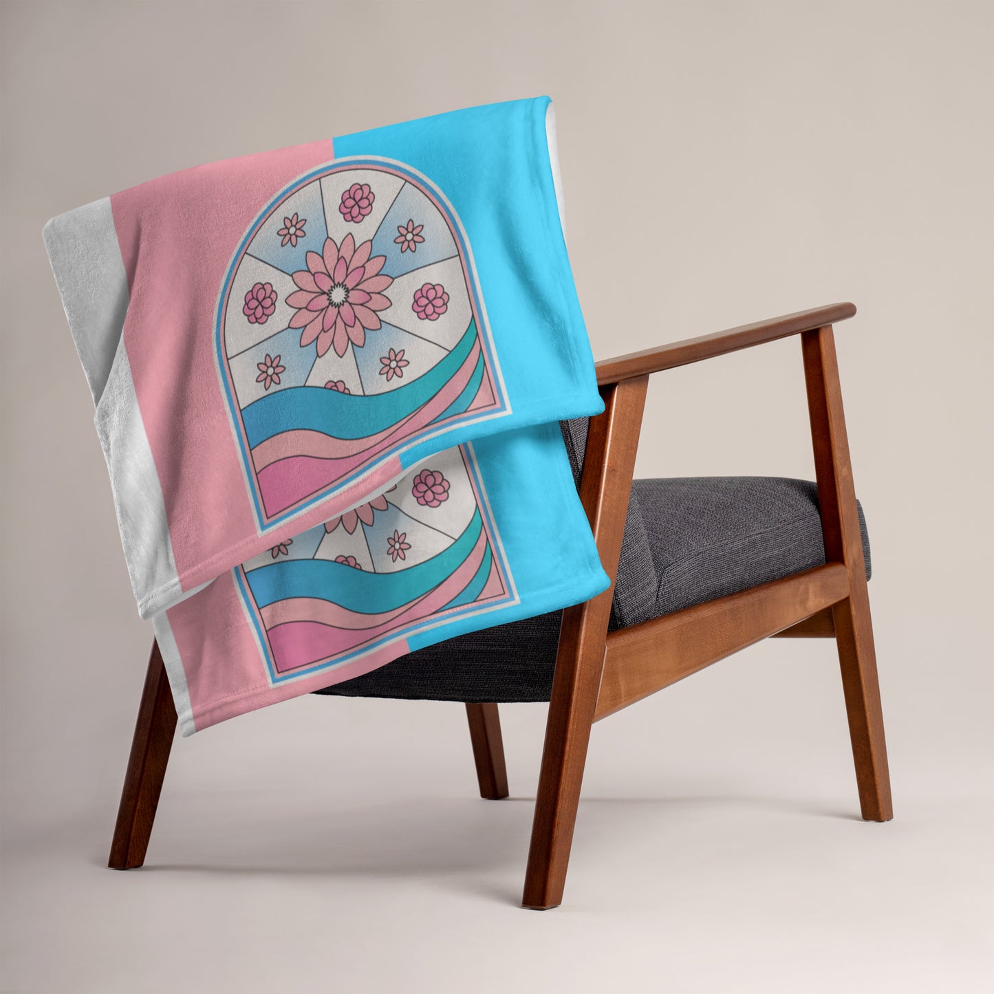 Trans Pride Throw Blanket