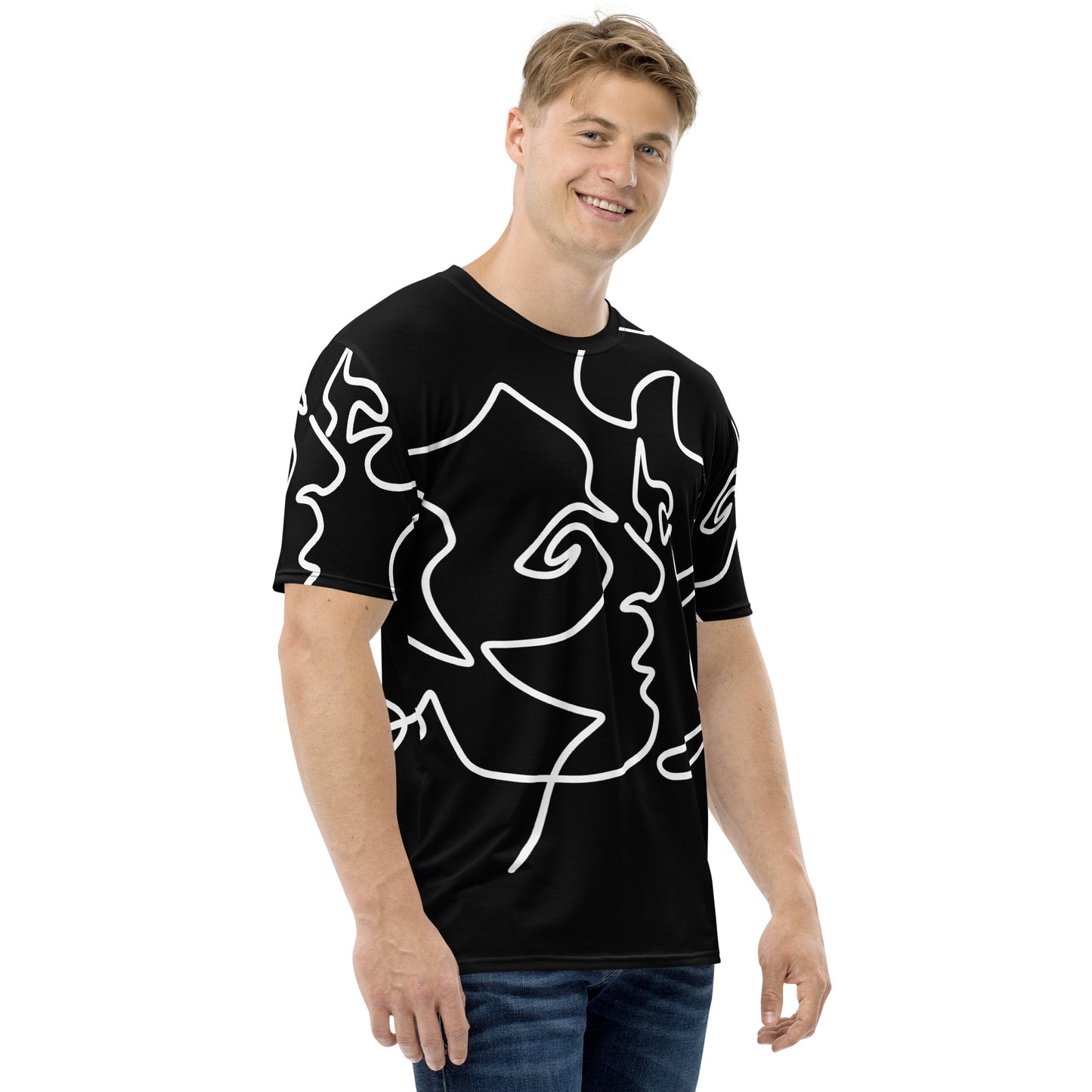 T-shirt: Lovers Embrace All-over Print