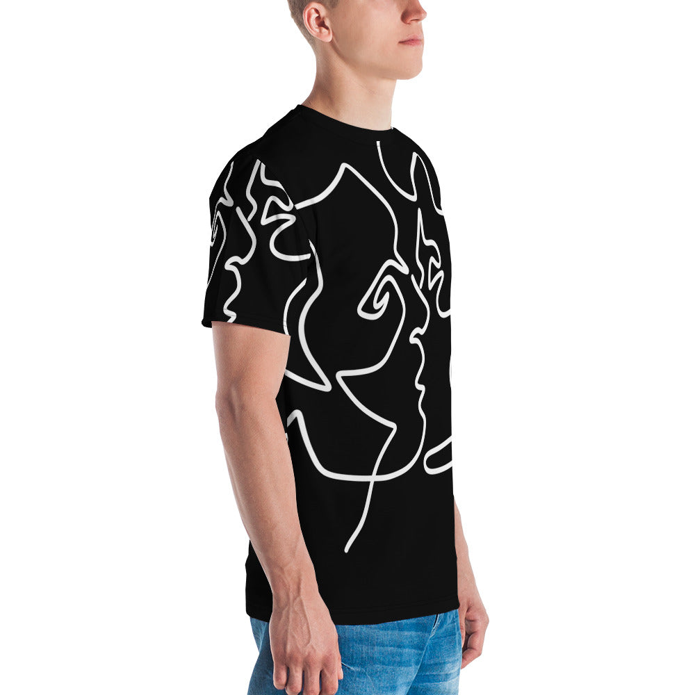 T-shirt: Lovers Embrace All-over Print