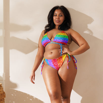 Pride Colors - Bikini string imprimé sur toute la surface