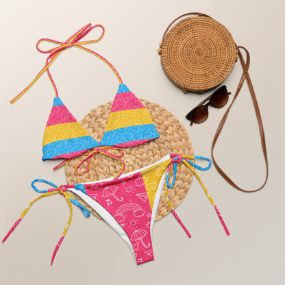 Pansexual Colors All-Over Print String Bikini