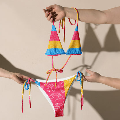 Pansexual Colors All-Over Print String Bikini